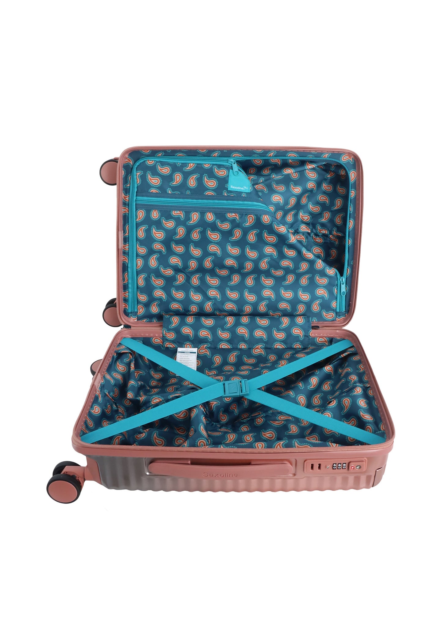 Saxoline Blue Elite Handgepäck Hartschalenkoffer / Trolley / Reisekoffer (Small) Rosa