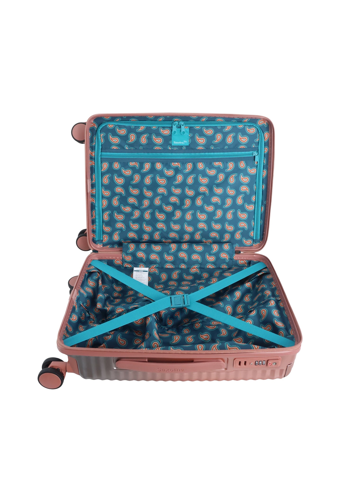 Saxoline Blue Elite Handgepäck Hartschalenkoffer / Trolley / Reisekoffer (Small) Rosa