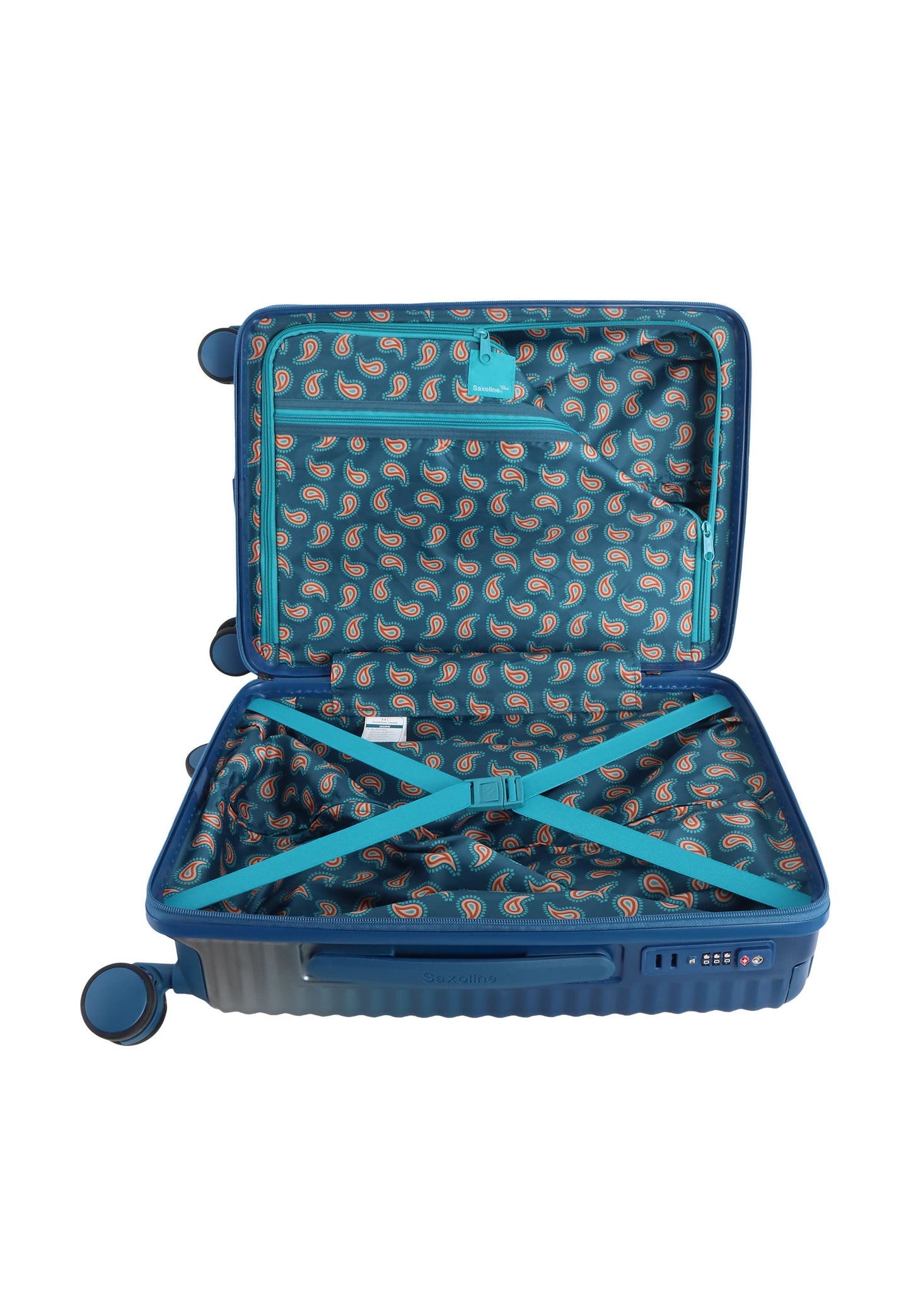 Saxoline Blue Elite Hartschalenkoffer / Trolley / Reisekoffer (Medium) Schwarz