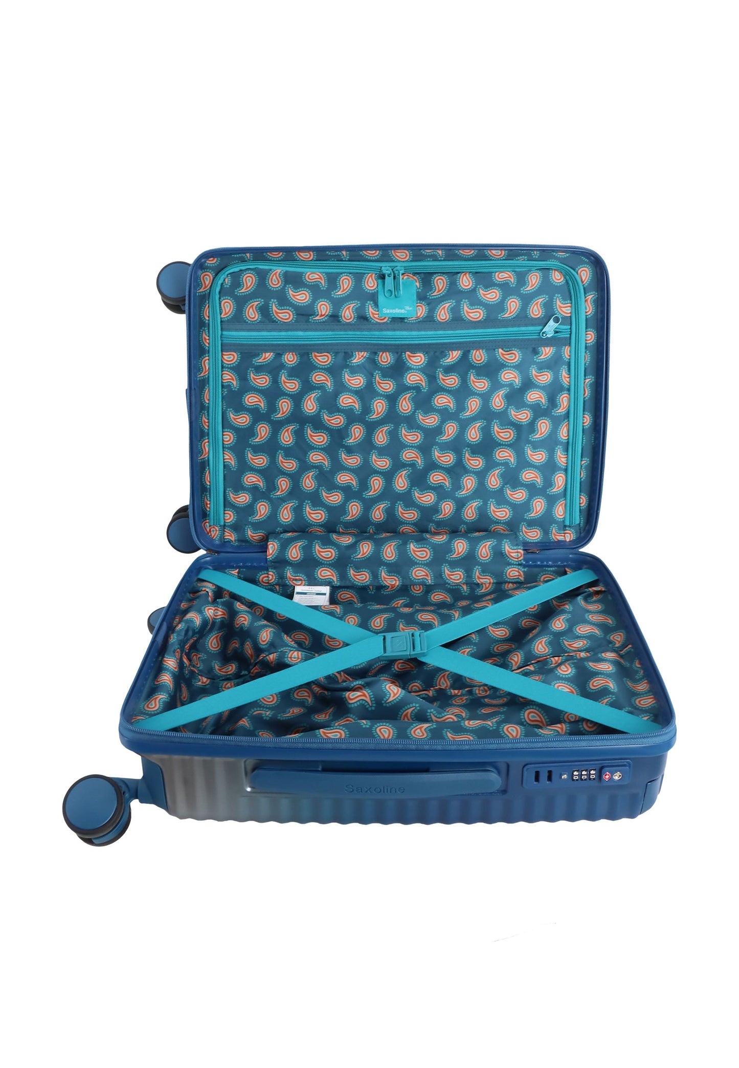 Saxoline Blue Elite Hartschalenkoffer / Trolley / Reisekoffer (Medium) Schwarz