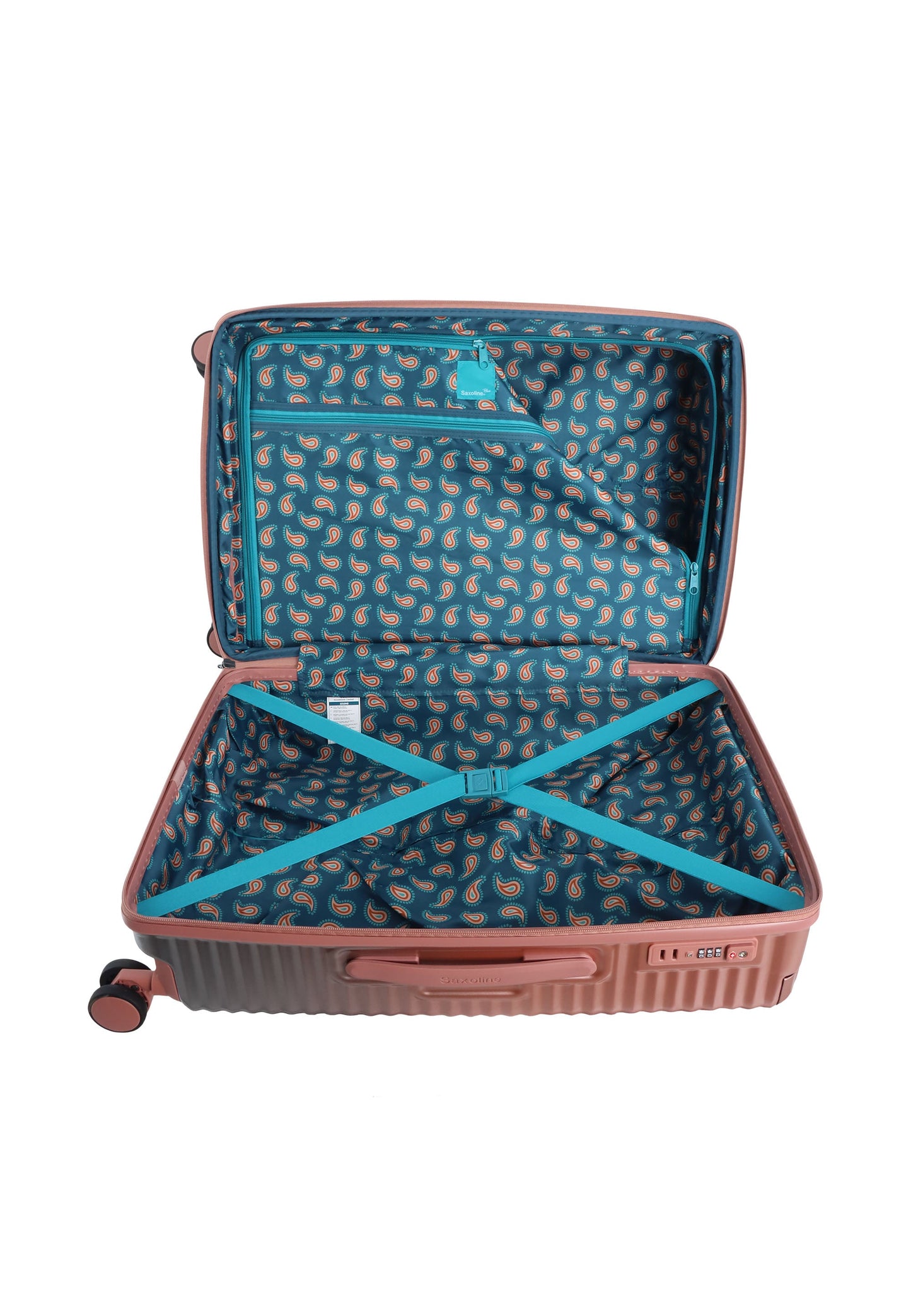 Saxoline Blue Elite Hartschalenkoffer / Trolley / Reisekoffer (Medium) Rosa