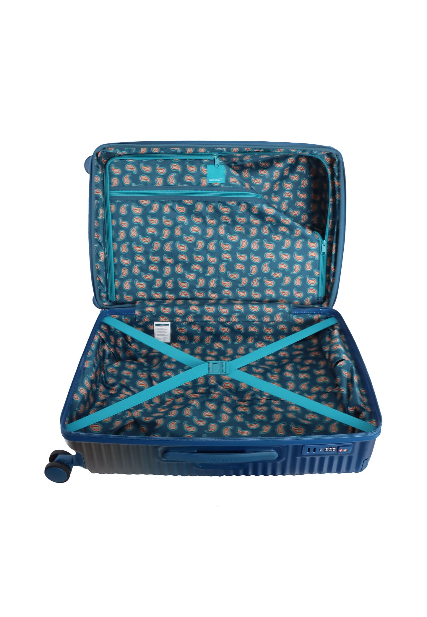 Saxoline Blue Elite Hartschalenkoffer / Trolley / Reisekoffer (Medium) Blau