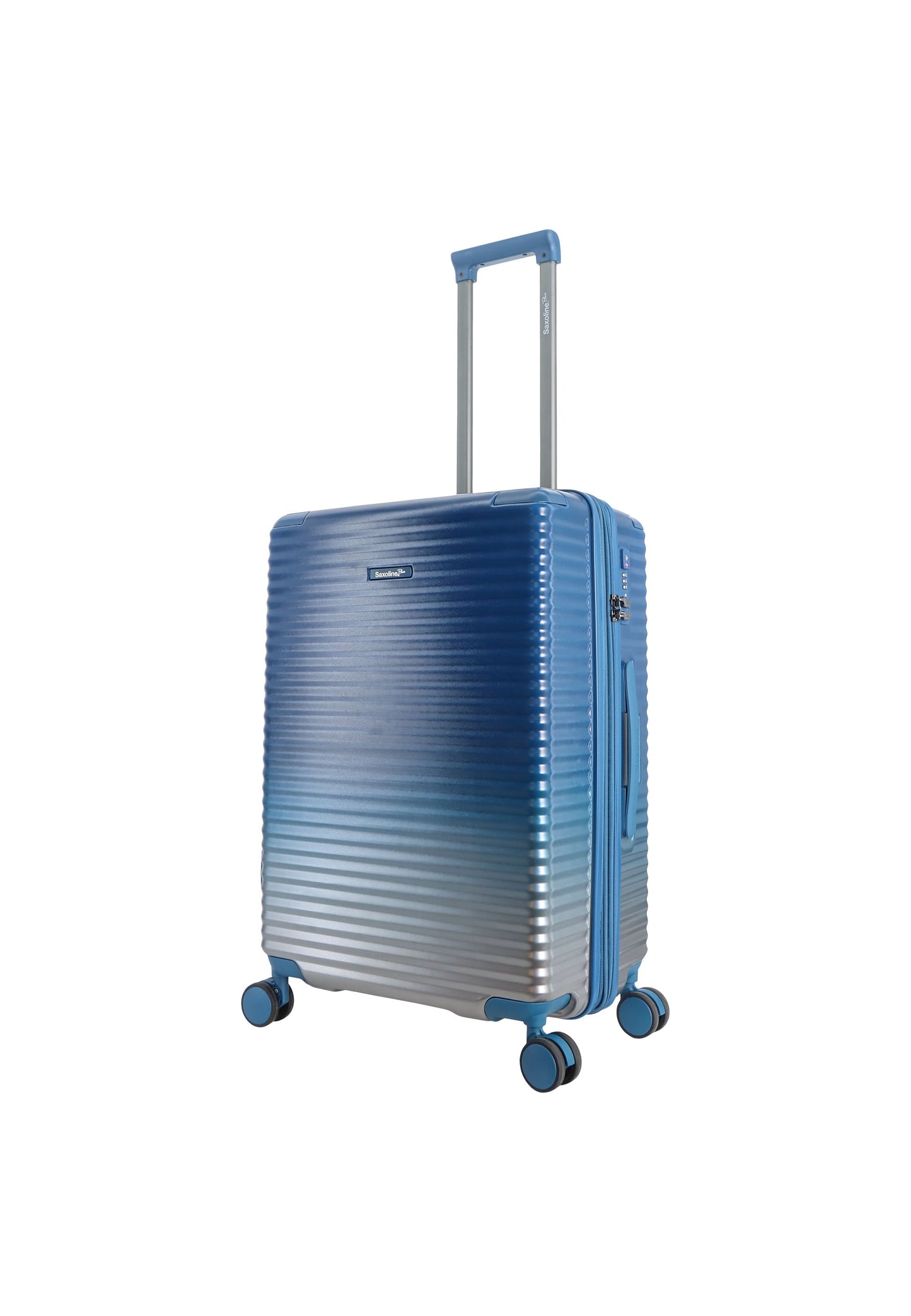 Saxoline Blue Elite Hartschalenkoffer / Trolley / Reisekoffer (Medium) Blau