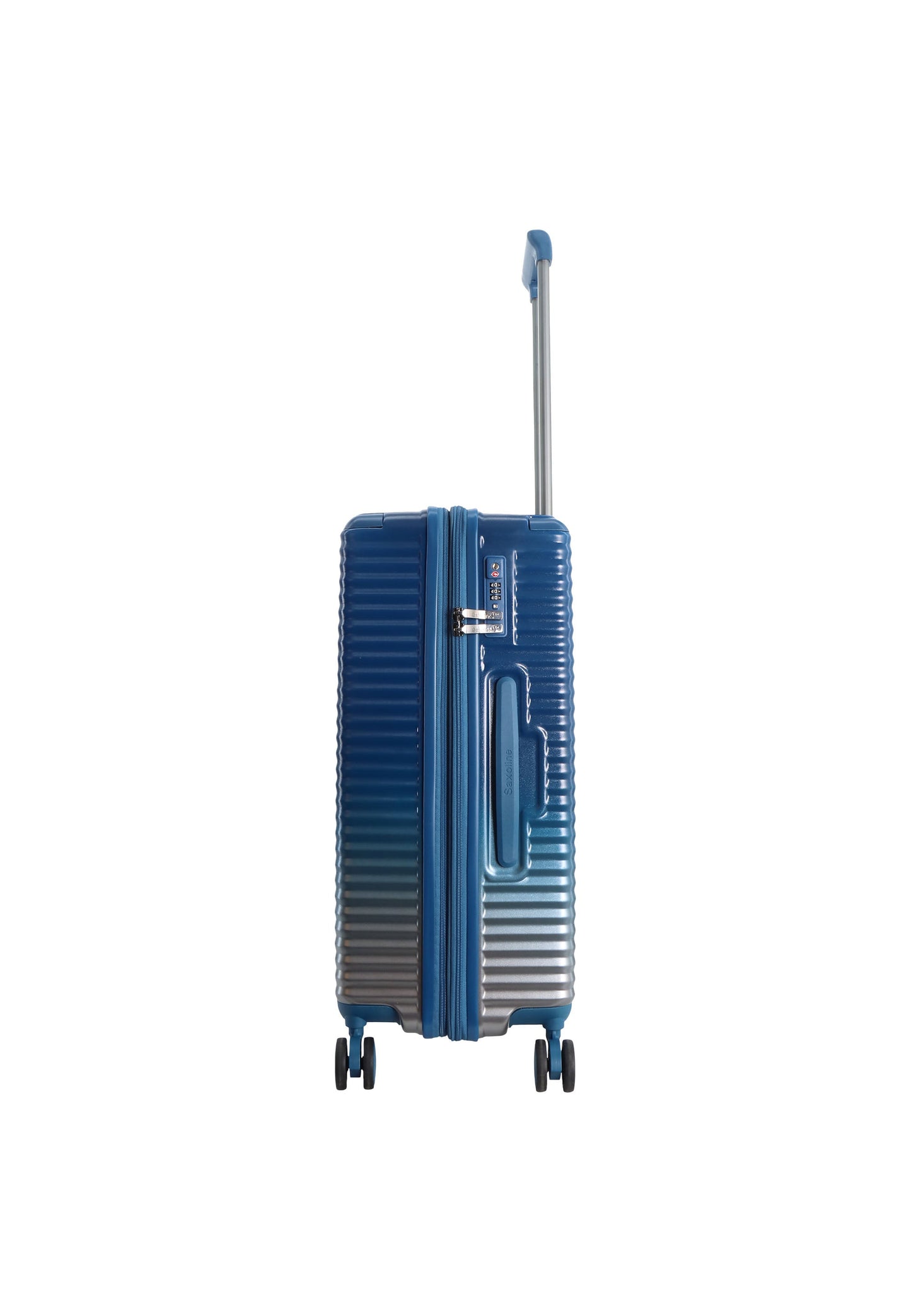 Saxoline Blue Elite Hartschalenkoffer / Trolley / Reisekoffer (Medium) Blau