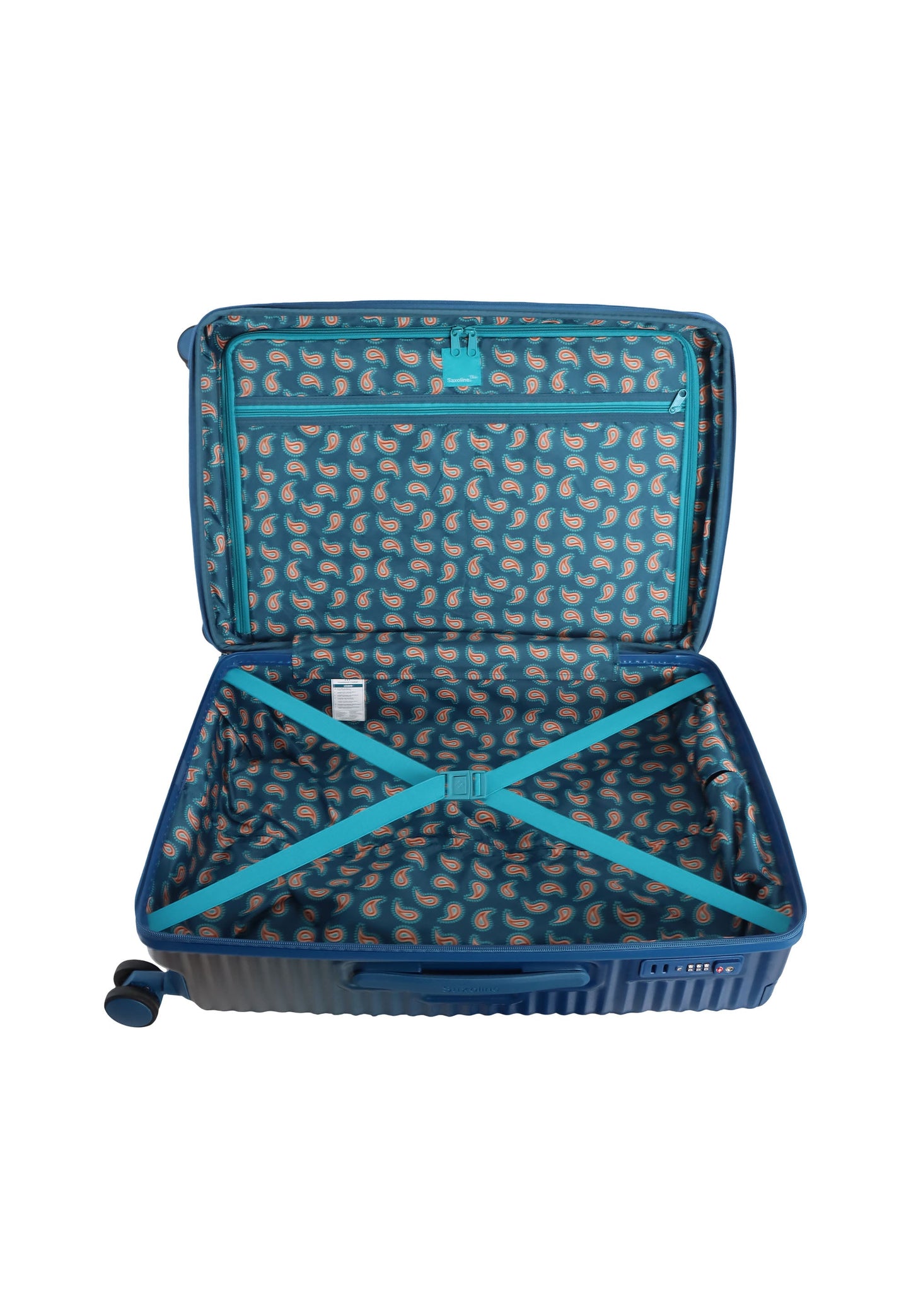 Saxoline Blue Elite Hartschalenkoffer / Trolley / Reisekoffer (Medium) Blau