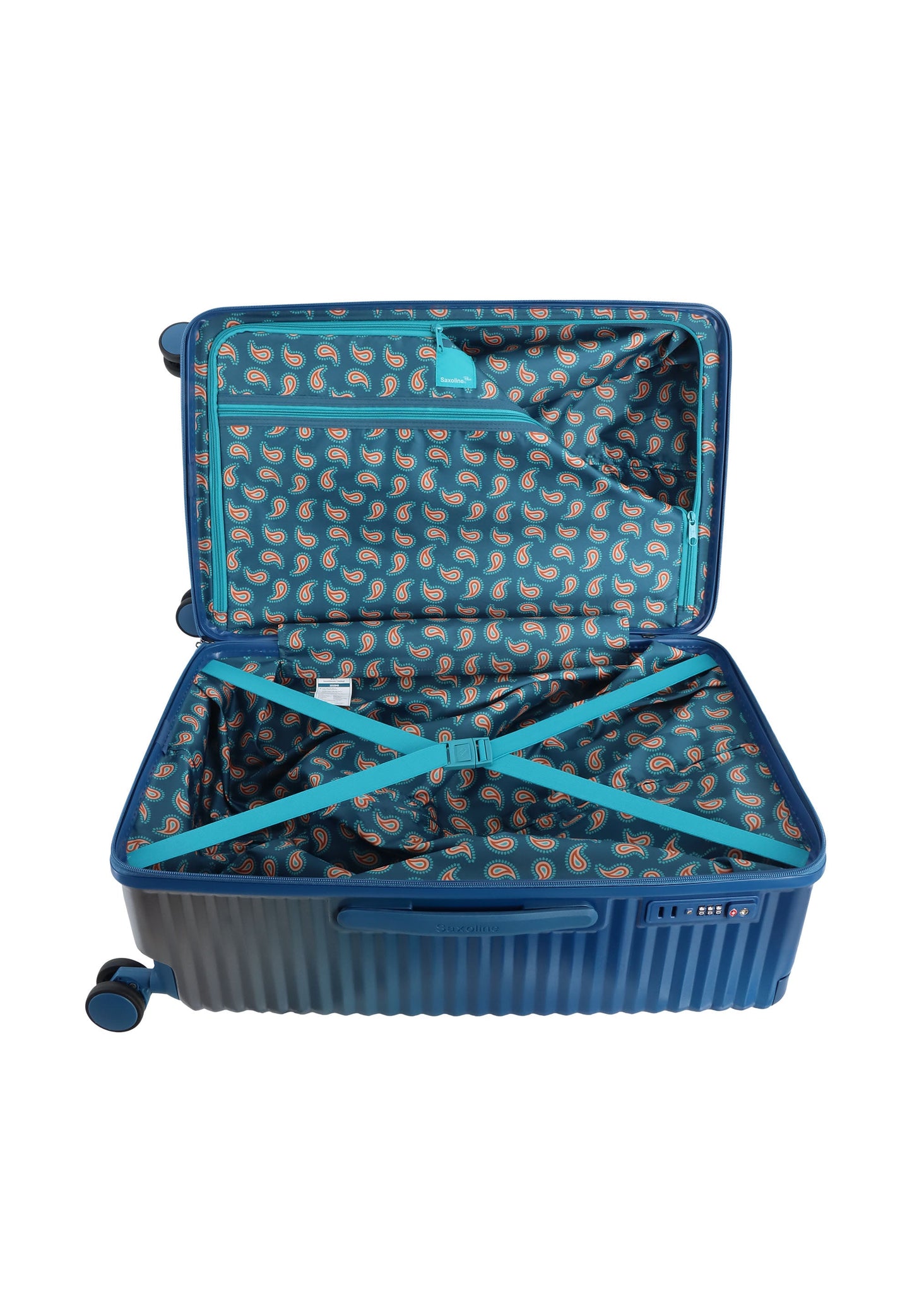 Saxoline Blue Elite Hartschalenkoffer / Trolley / Reisekoffer (Large) Schwarz