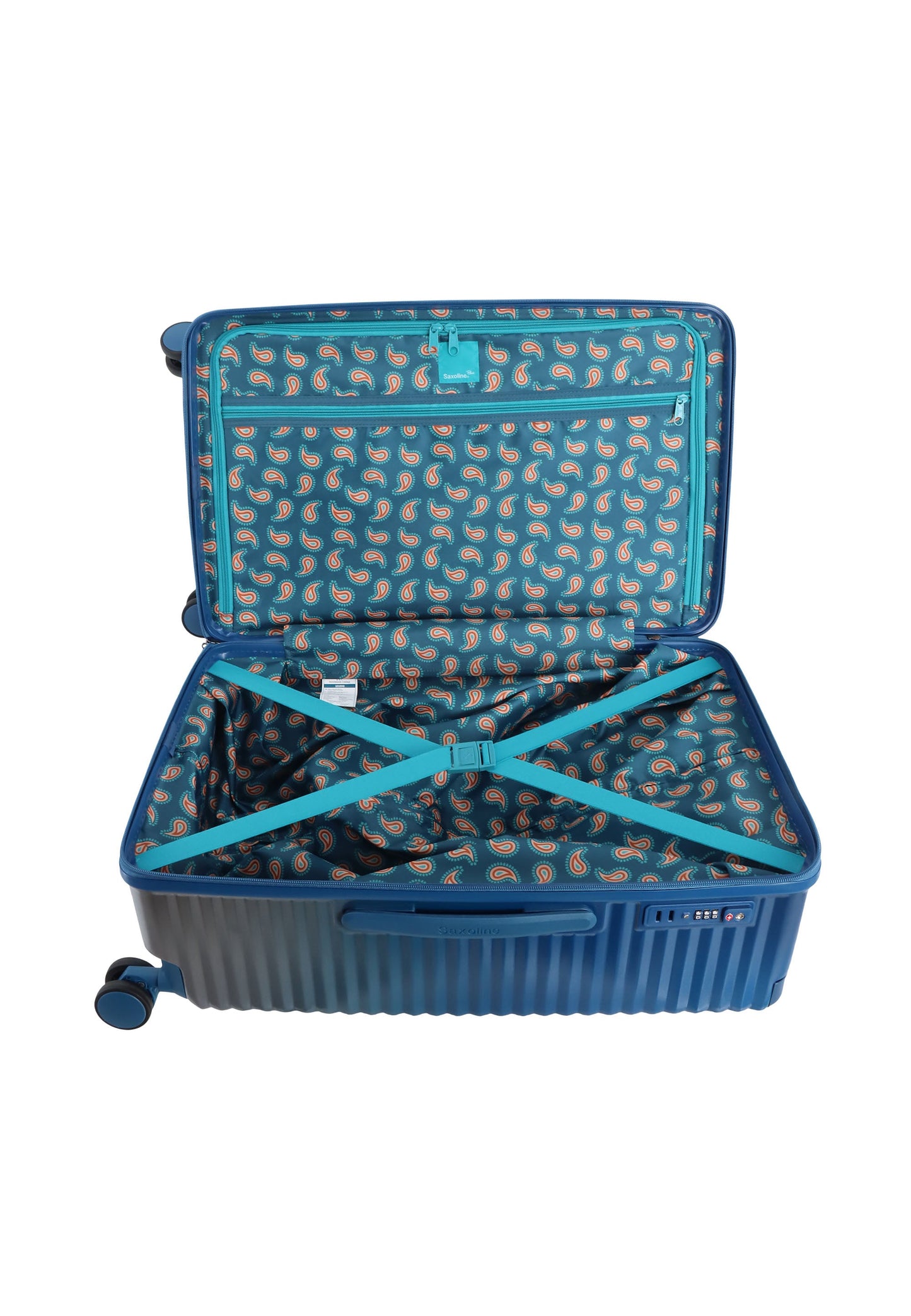Saxoline Blue Elite Trunk Hartschalenkoffer / Trolley / Reisekoffer (Medium) Blau