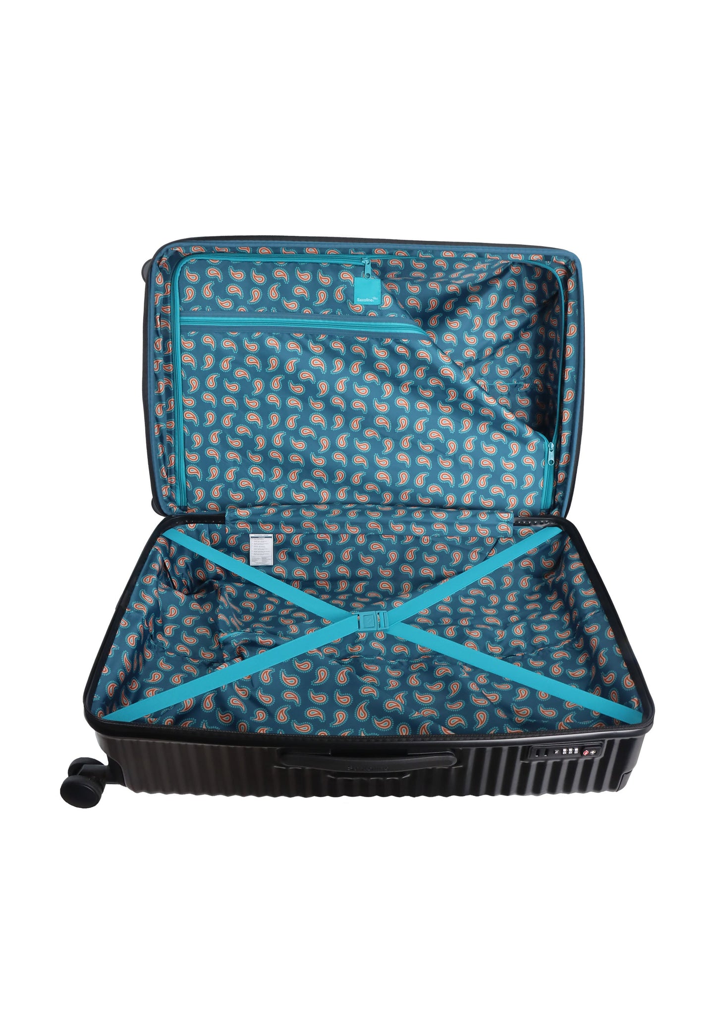 Saxoline Blue Elite Hartschalenkoffer / Trolley / Reisekoffer (Large) Schwarz