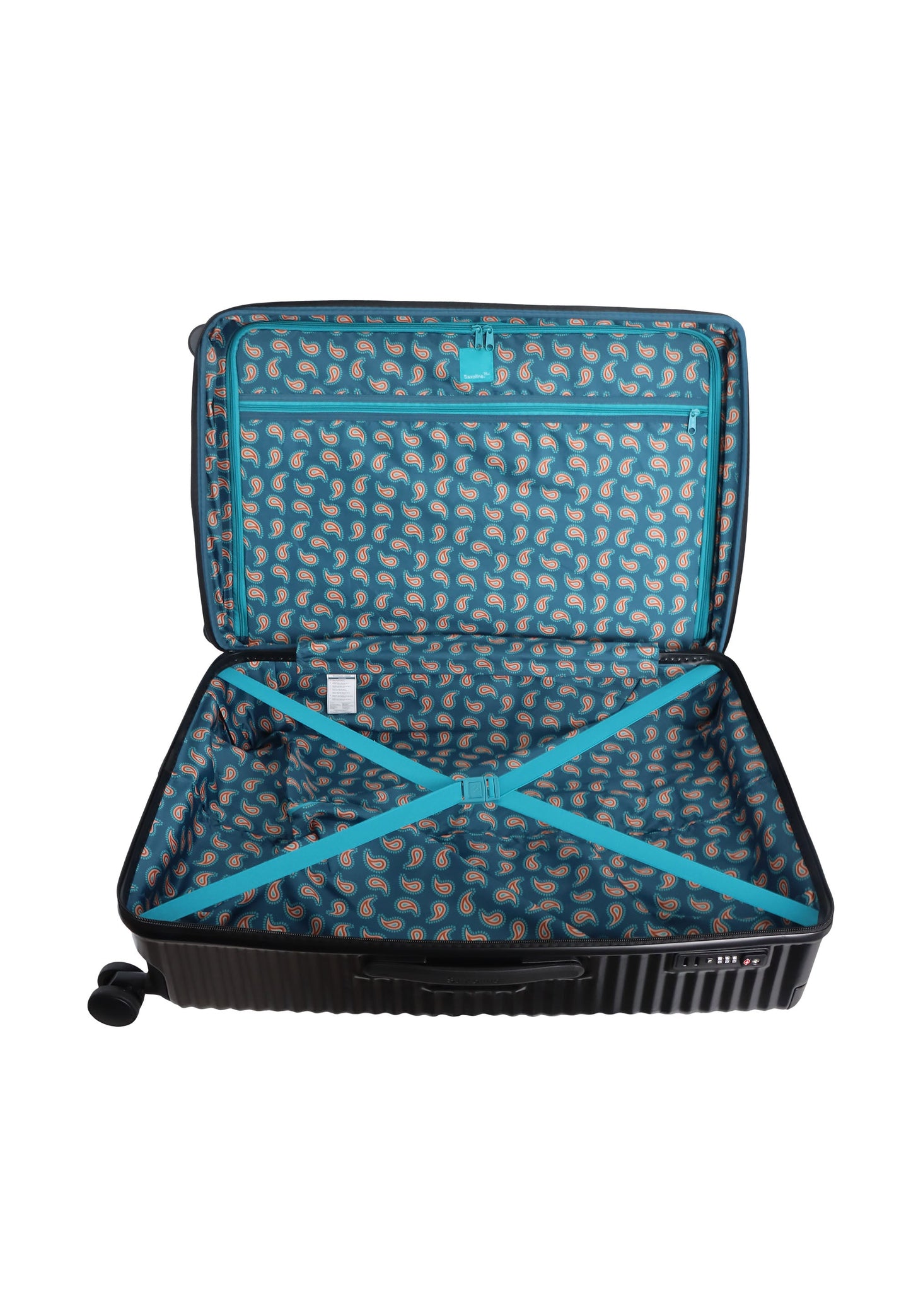Saxoline Blue Elite Hartschalenkoffer / Trolley / Reisekoffer (Large) Schwarz
