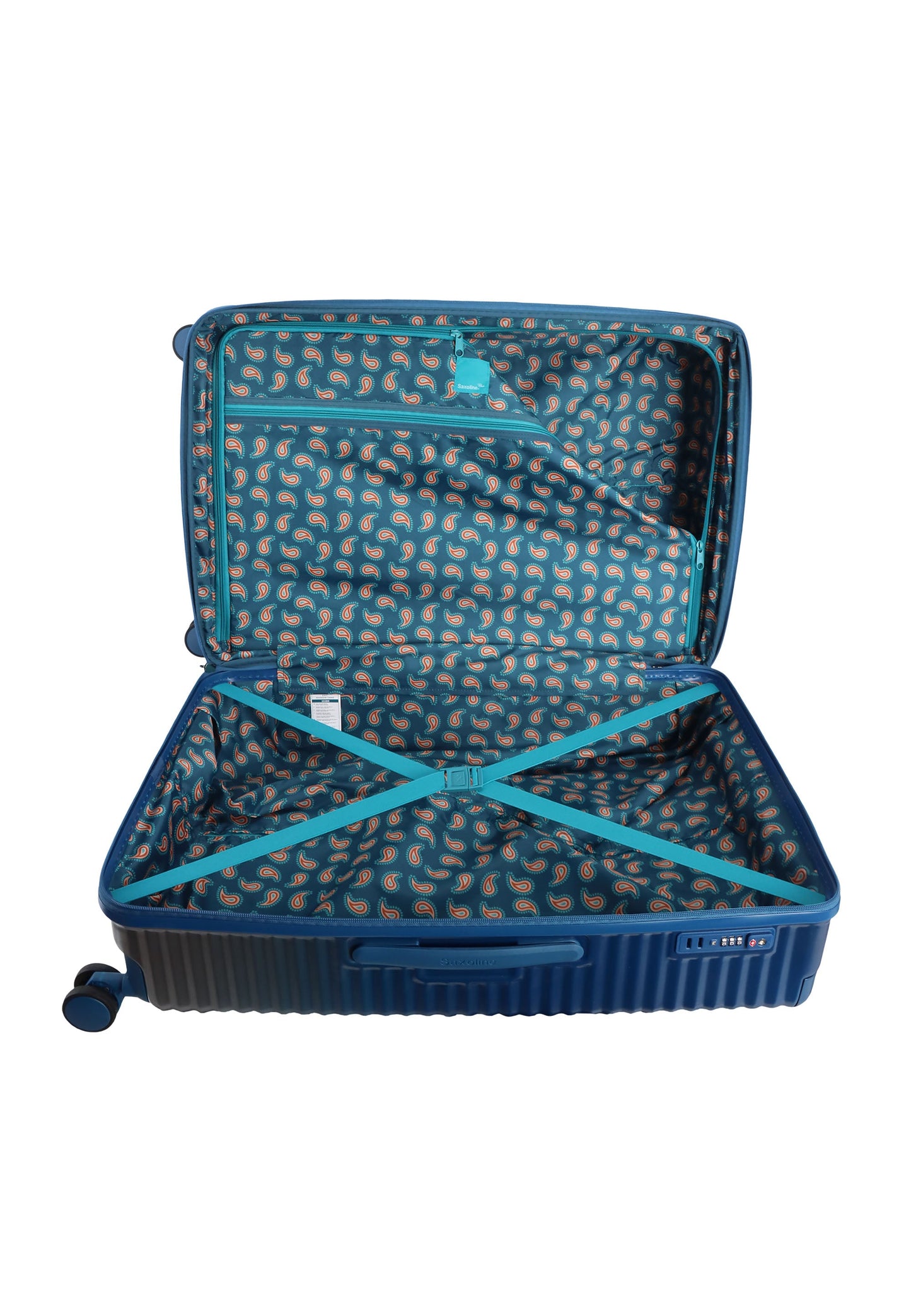 Saxoline Blue Elite Hartschalenkoffer / Trolley / Reisekoffer (Large) Blau