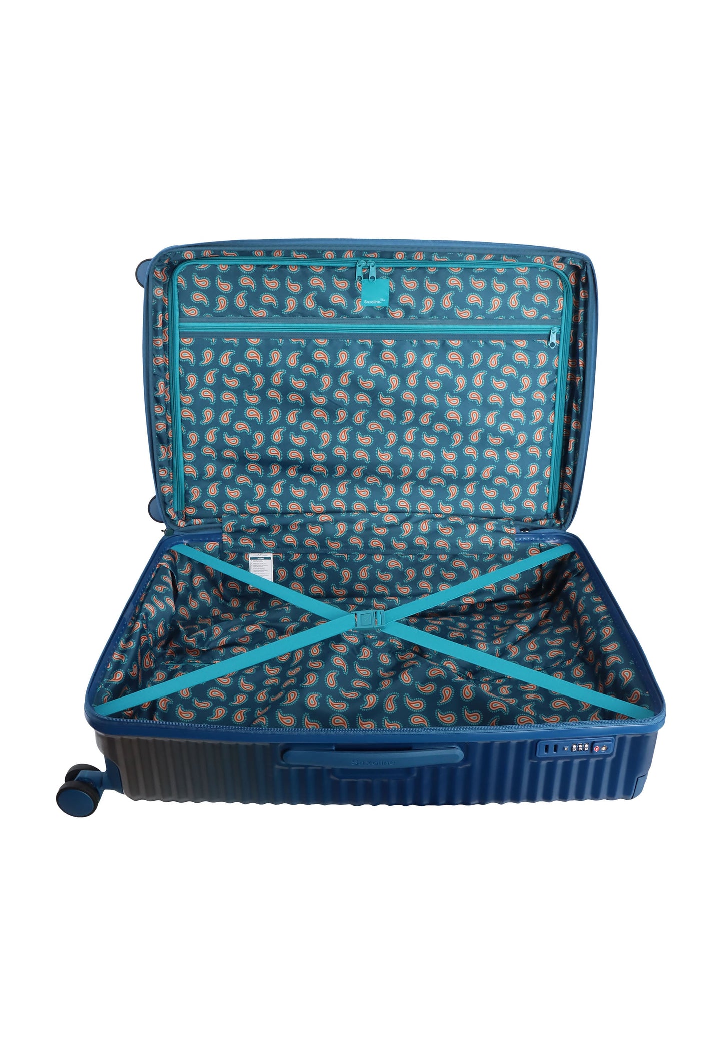Saxoline Blue Elite Hartschalenkoffer / Trolley / Reisekoffer (Large) Blau