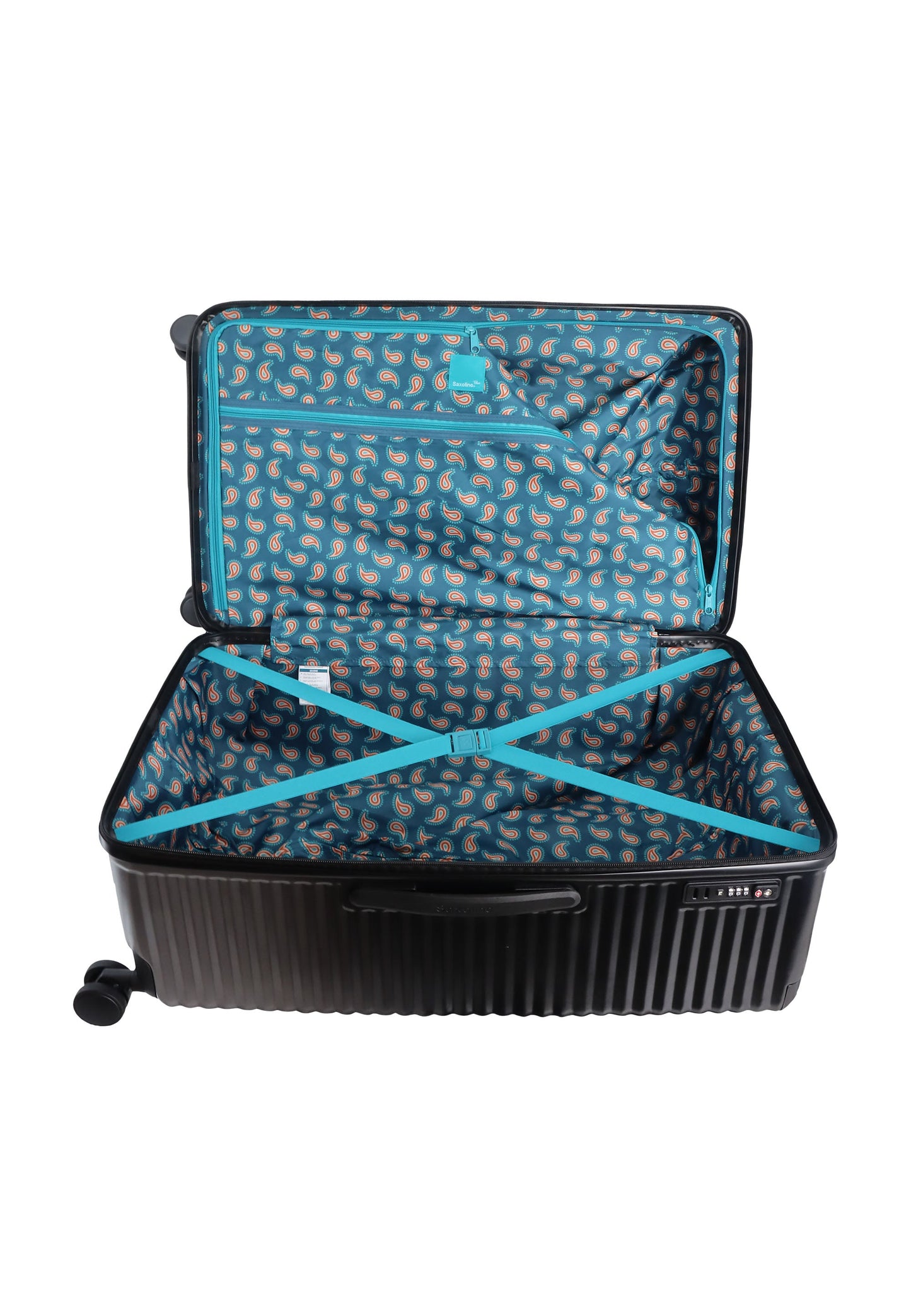 Saxoline Blue Elite Trunk Hartschalenkoffer / Trolley / Reisekoffer (Large) Schwarz
