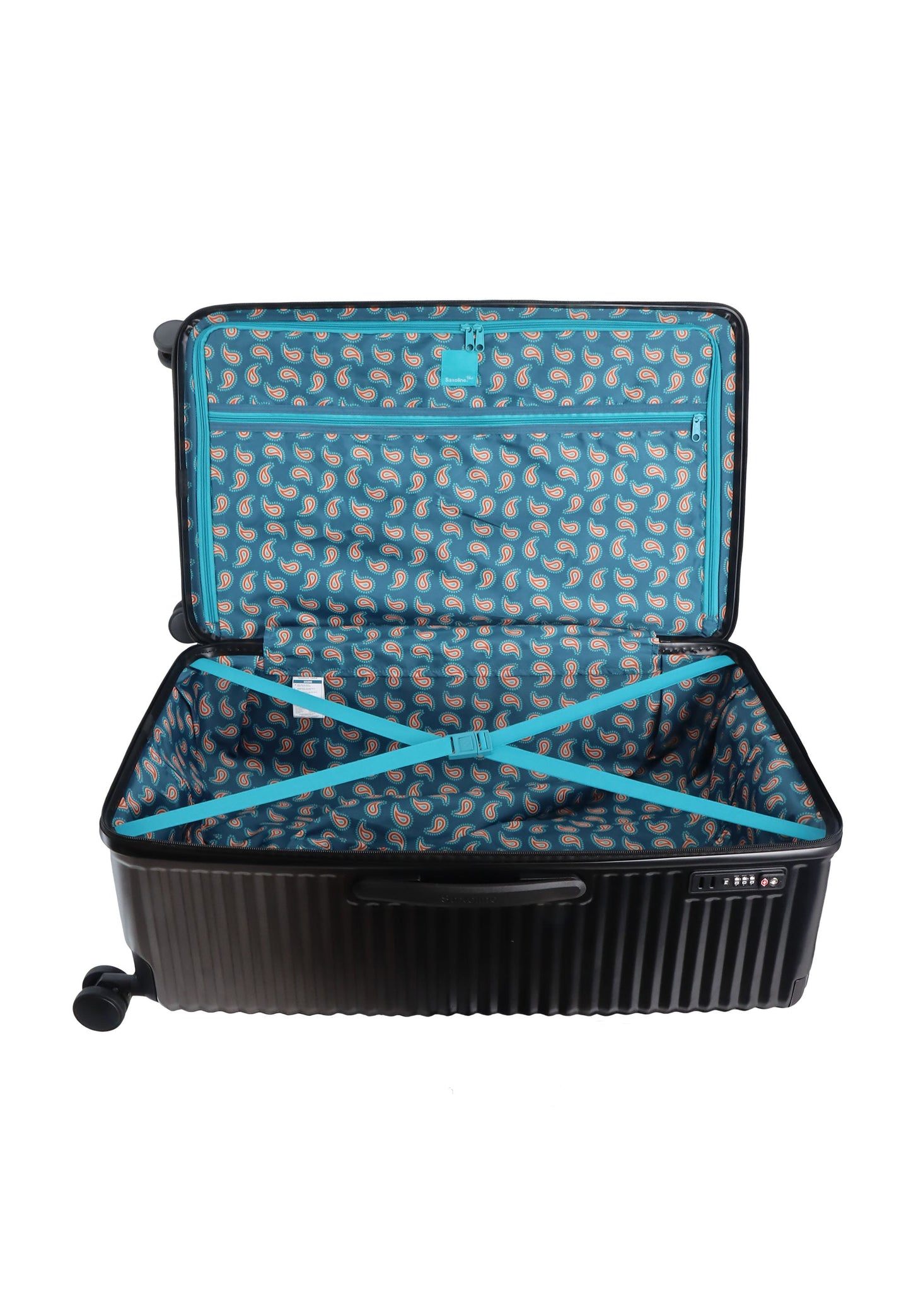 Saxoline Blue Elite Trunk Hartschalenkoffer / Trolley / Reisekoffer (Large) Schwarz