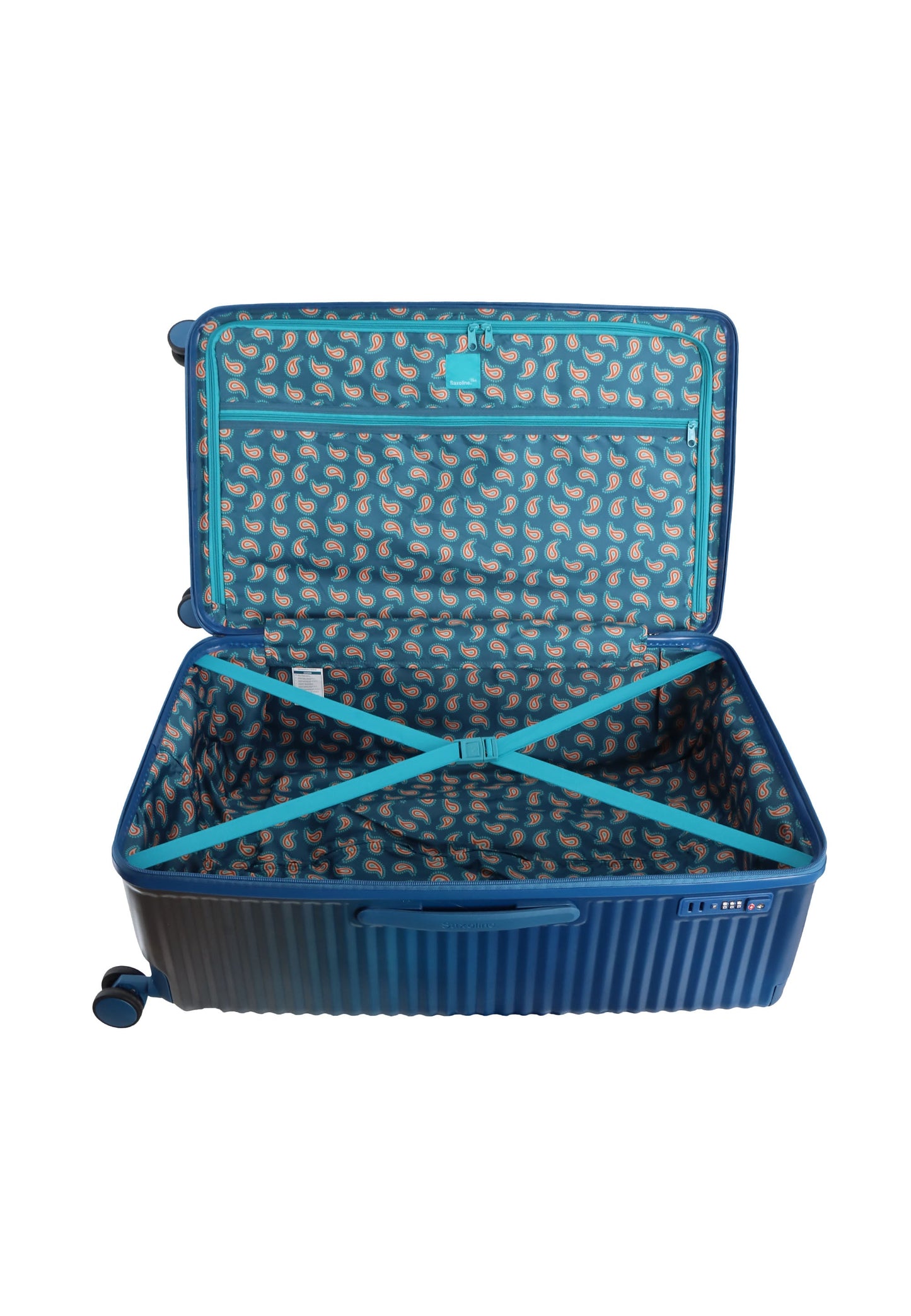 Saxoline Blue Elite Trunk Hartschalenkoffer / Trolley / Reisekoffer (Large) Blau