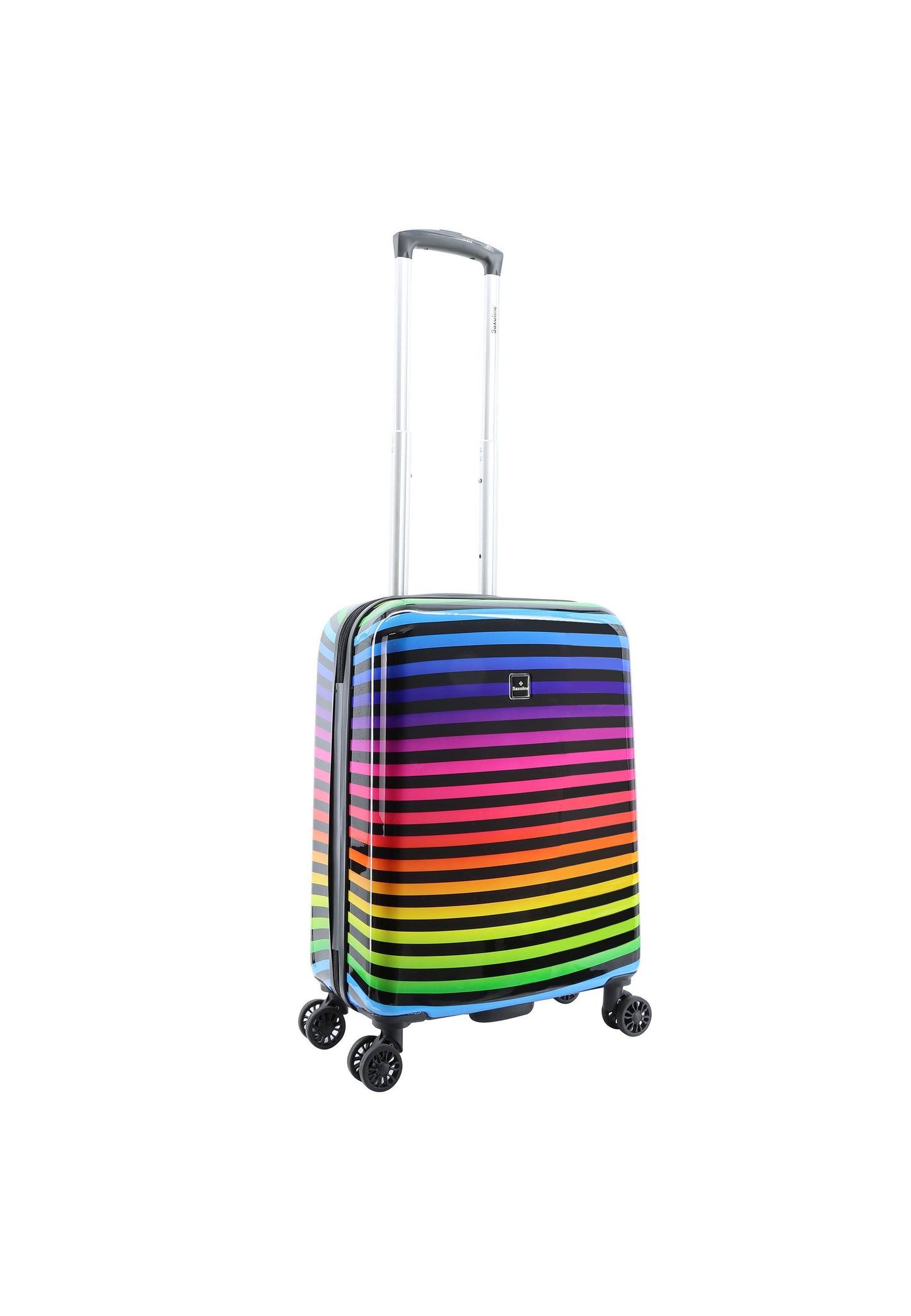 Saxoline Color Strip Handgepäck Hartschalenkoffer / Trolley / Reisekoffer (Small)