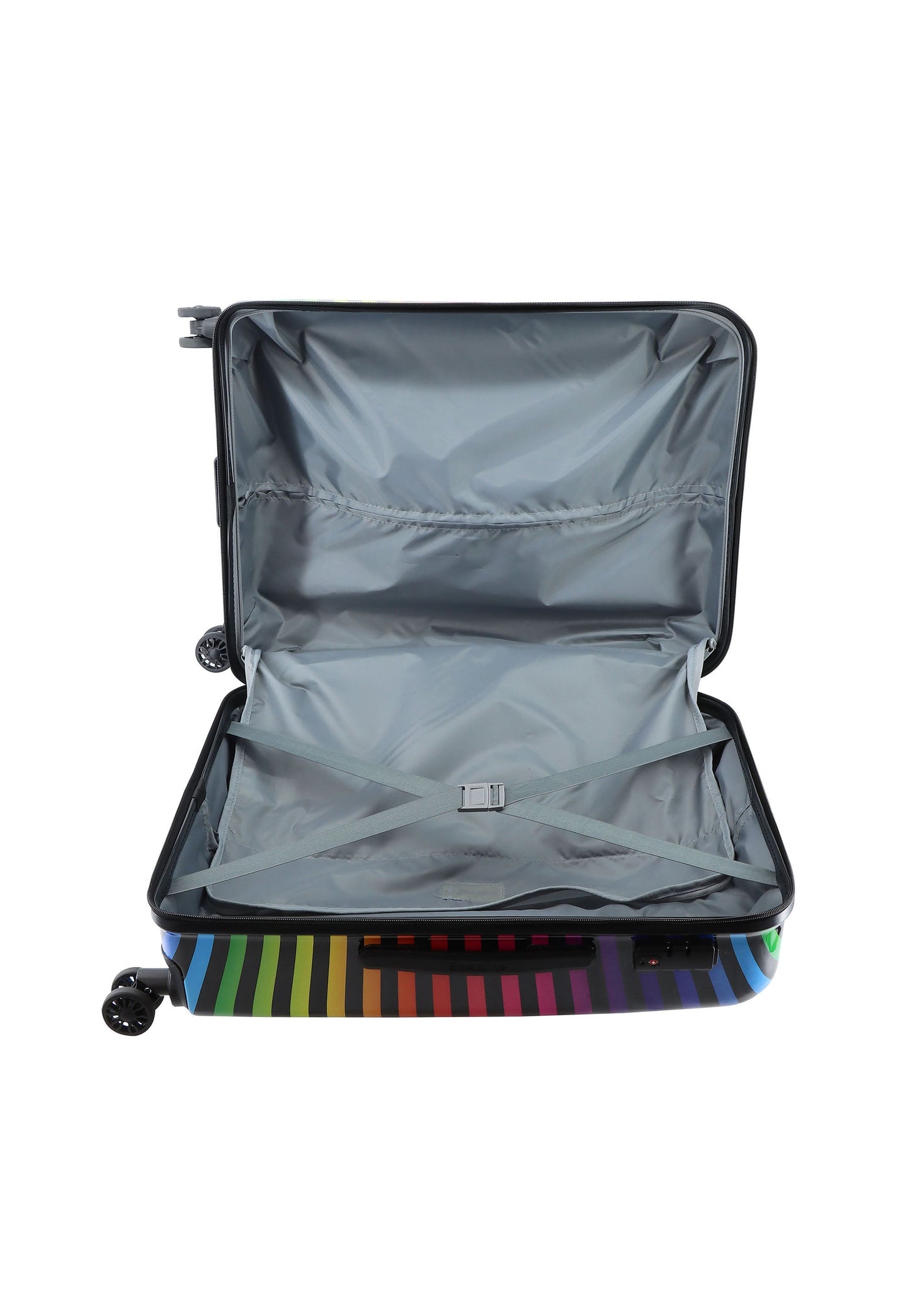 Saxoline Color Strip Hartschalenkoffer / Trolley / Reisekoffer (Medium)