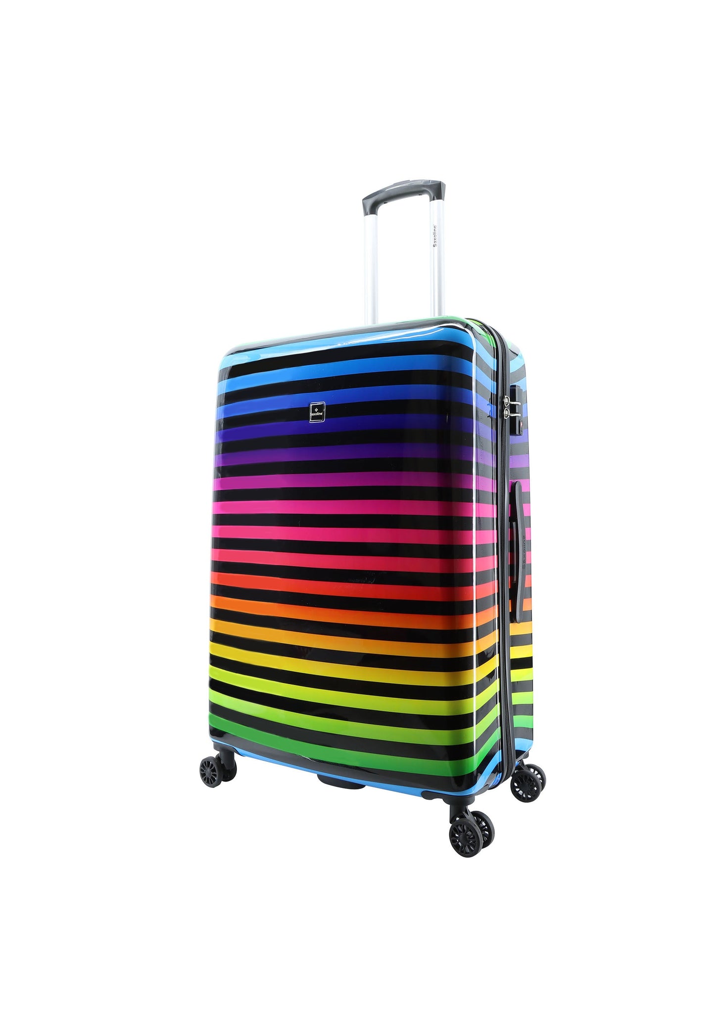 Saxoline Color Strip Hartschalenkoffer / Trolley / Reisekoffer (Large)