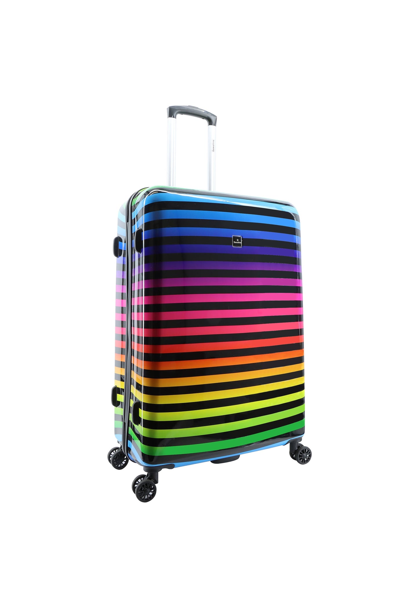 Saxoline Color Strip Hartschalenkoffer / Trolley / Reisekoffer (Large)