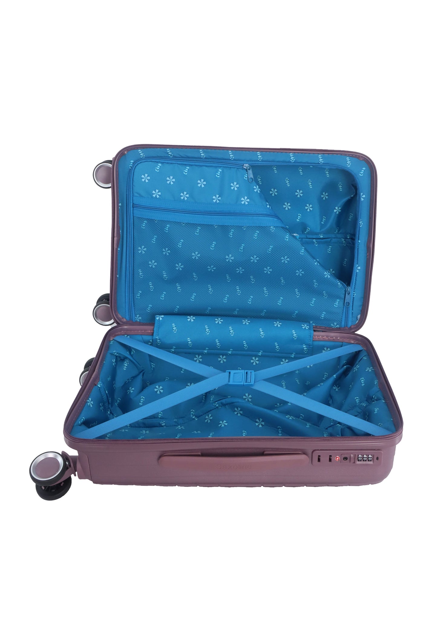 Saxoline Blue Resort Handgepäck Hartschalenkoffer / Trolley / Reisekoffer (Small) Lila