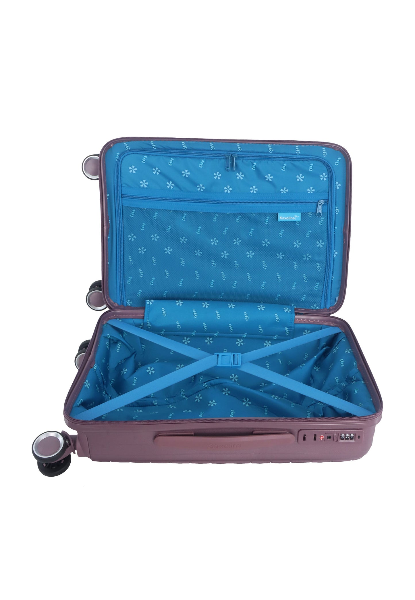 Saxoline Blue Resort Handgepäck Hartschalenkoffer / Trolley / Reisekoffer (Small) Lila