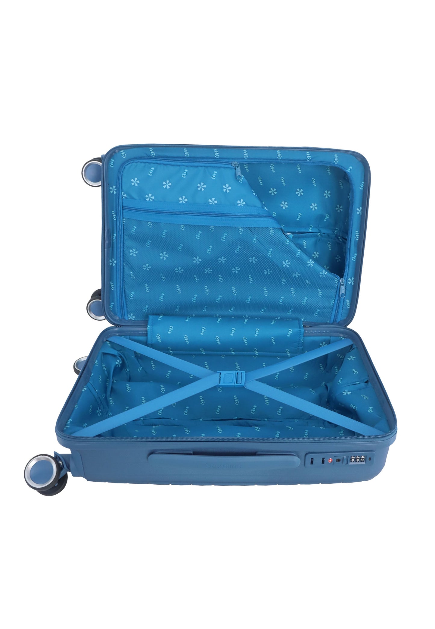 Saxoline Blue Resort Handgepäck Hartschalenkoffer / Trolley / Reisekoffer (Small) Blau