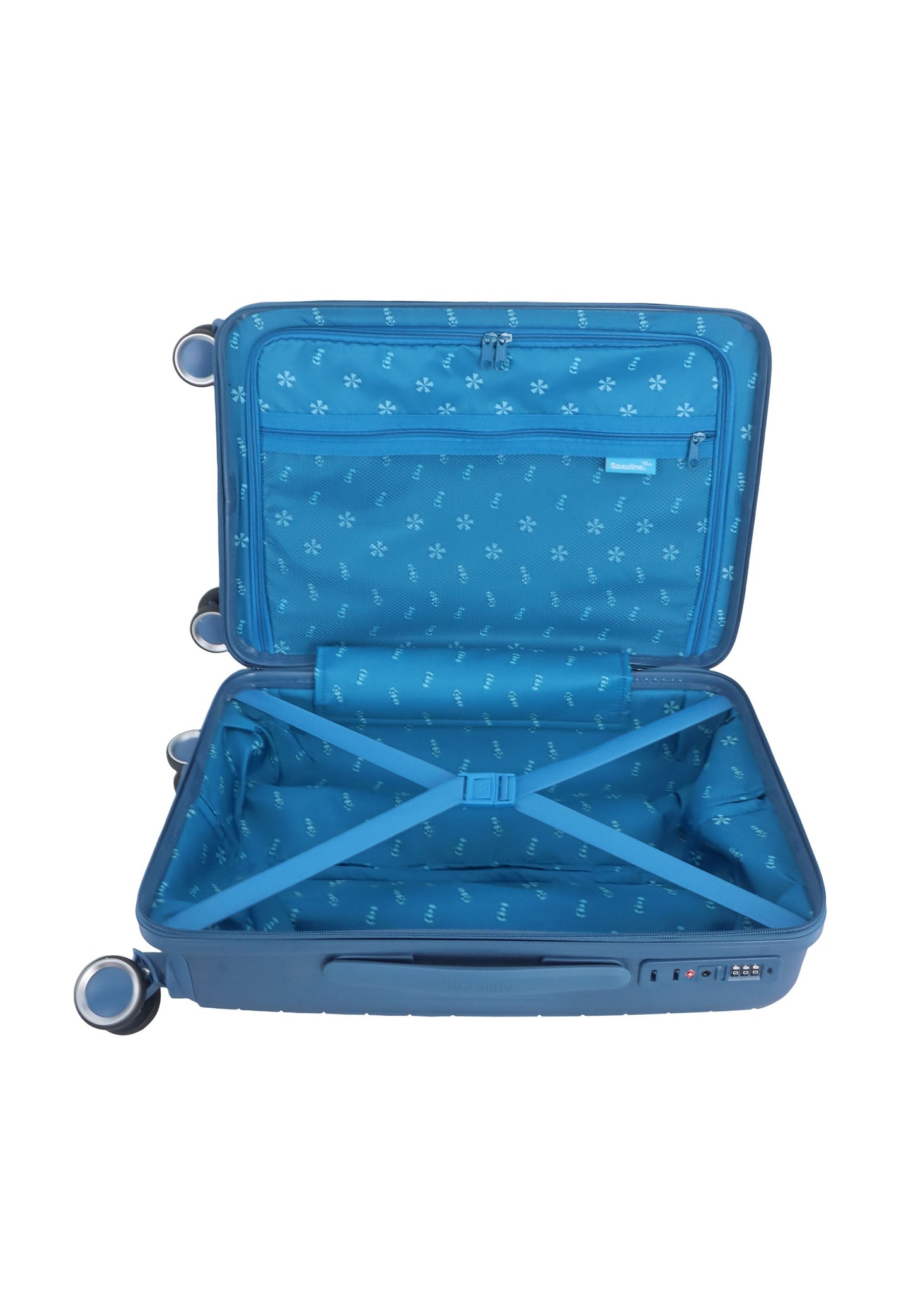 Saxoline Blue Resort Handgepäck Hartschalenkoffer / Trolley / Reisekoffer (Small) Blau