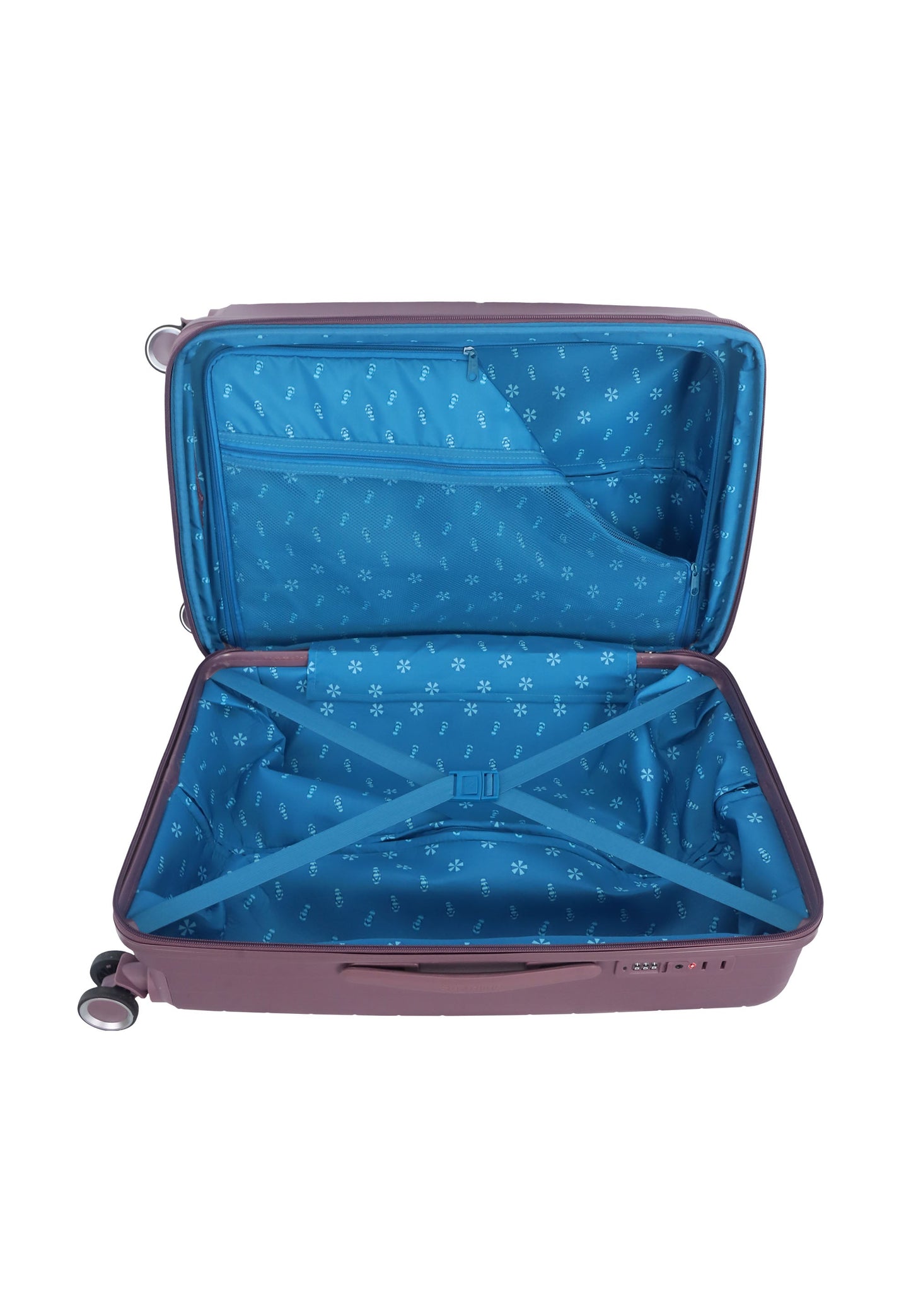 Saxoline Blue Resort Hartschalenkoffer / Trolley / Reisekoffer (Medium) Lila
