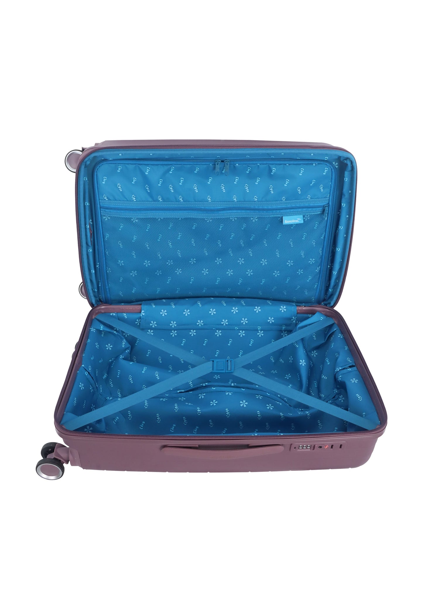 Saxoline Blue Resort Hartschalenkoffer / Trolley / Reisekoffer (Medium) Lila