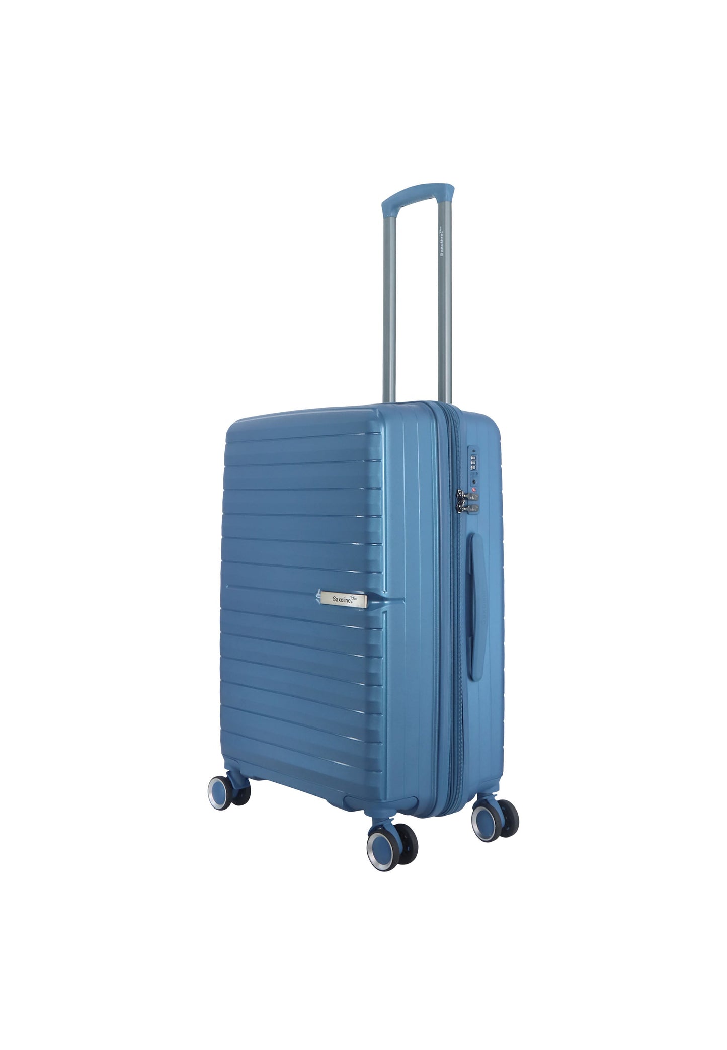 Saxoline Blue Resort Hartschalenkoffer / Trolley / Reisekoffer (Medium) Blau