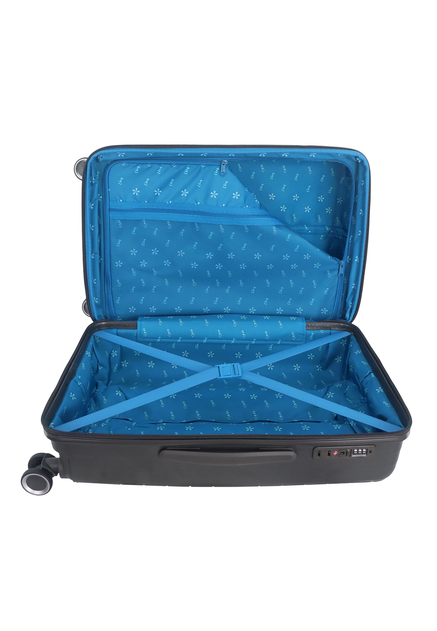 Saxoline Blue Resort Hartschalenkoffer / Trolley / Reisekoffer (Medium) Anthrazit