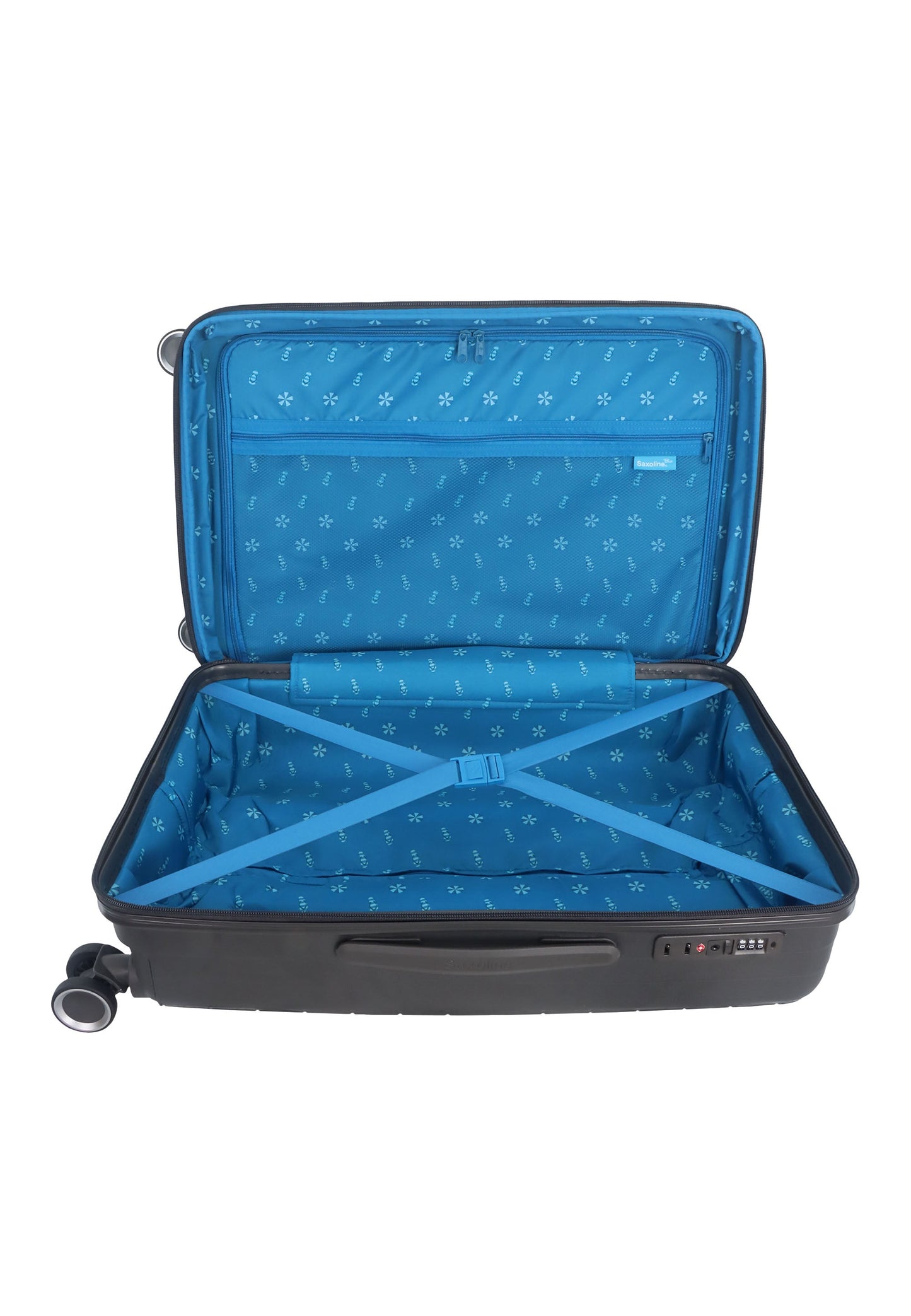 Saxoline Blue Resort Hartschalenkoffer / Trolley / Reisekoffer (Medium) Anthrazit
