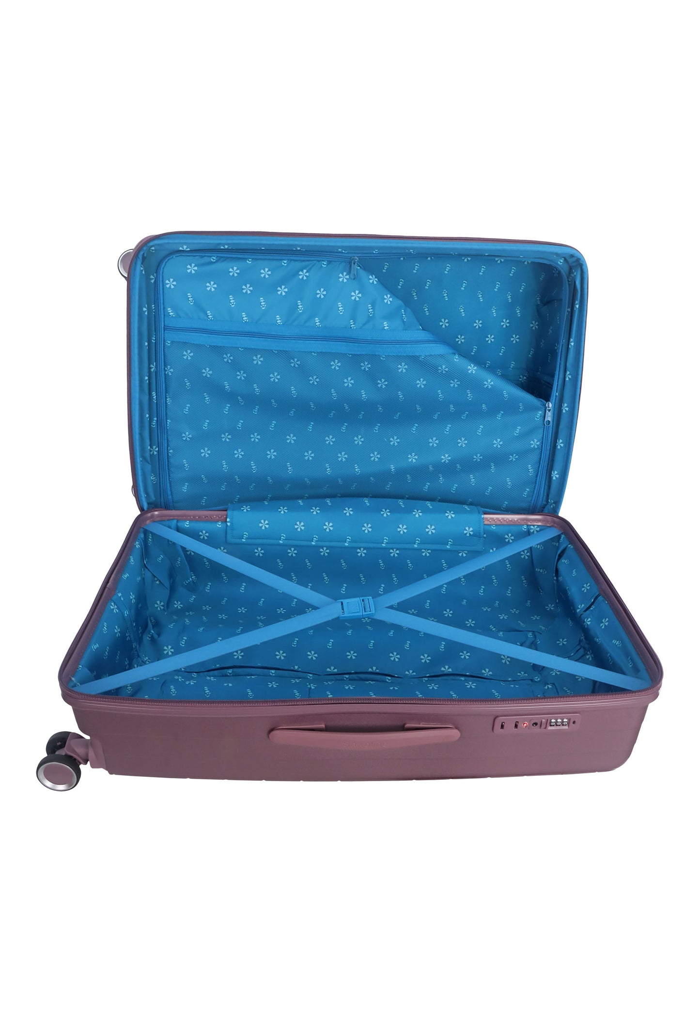 Saxoline Blue Resort Hartschalenkoffer / Trolley / Reisekoffer (Large) Lila