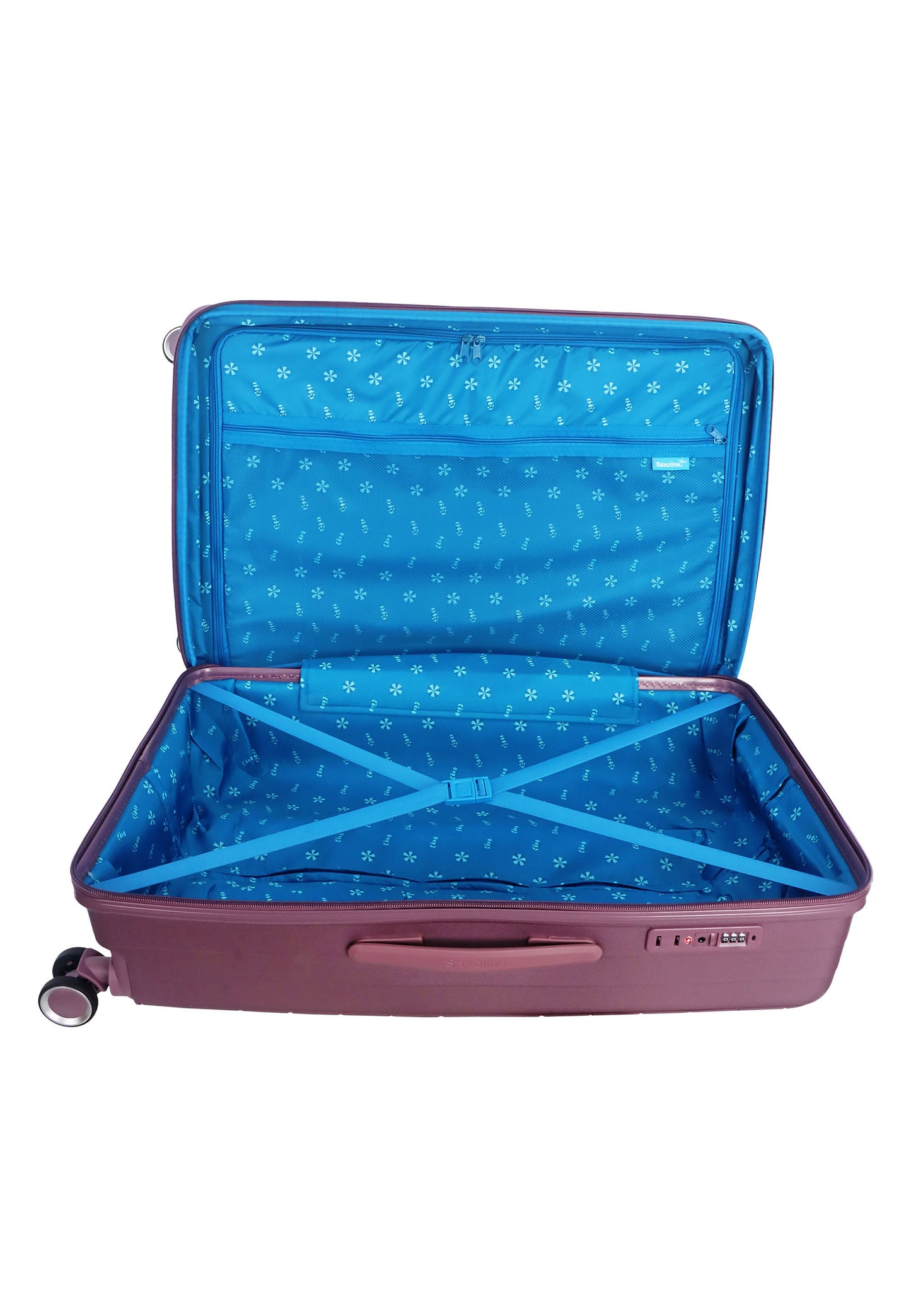 Saxoline Blue Resort Hartschalenkoffer / Trolley / Reisekoffer (Large) Lila