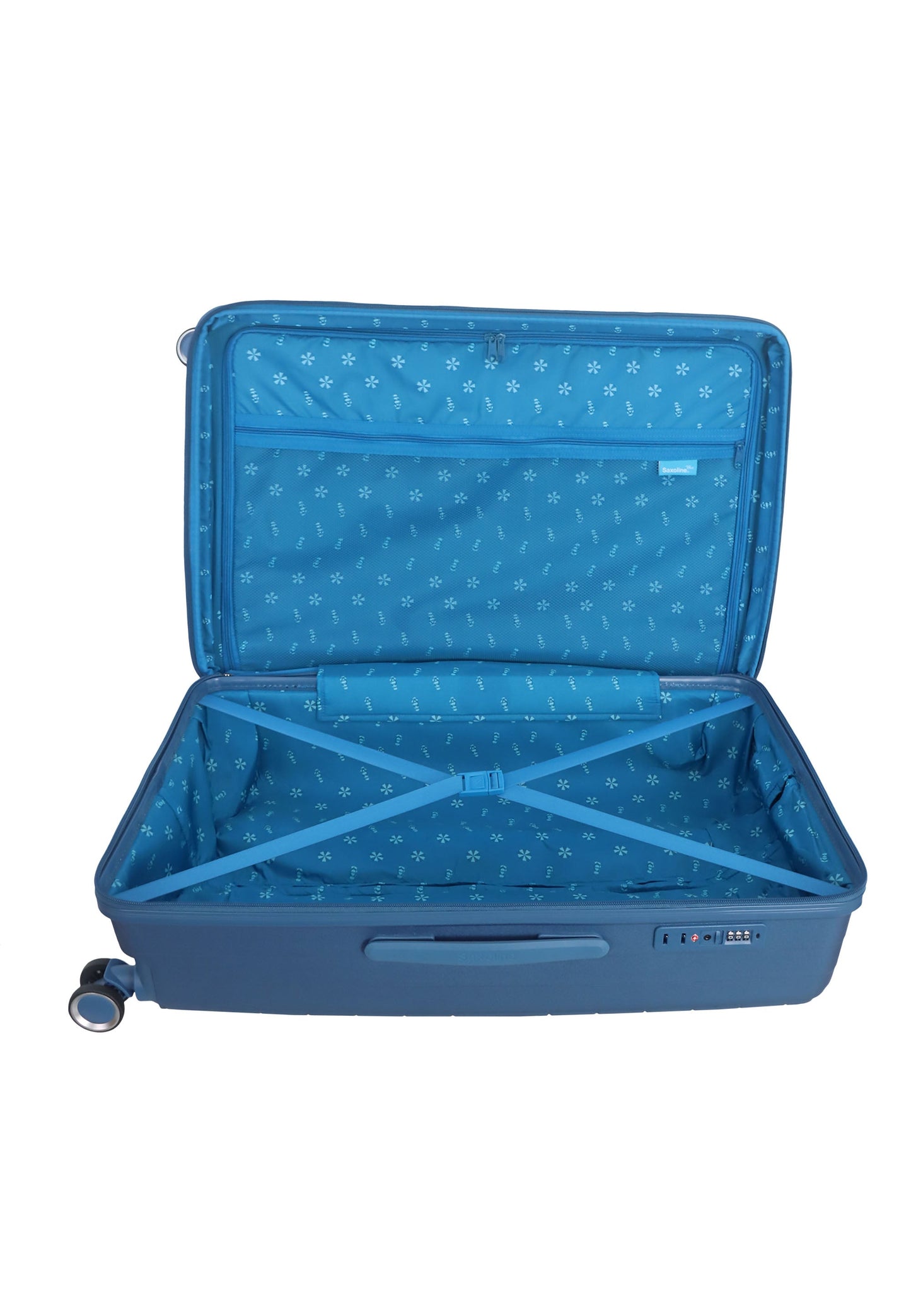 Saxoline Blue Resort Hartschalenkoffer / Trolley / Reisekoffer (Large) Blau