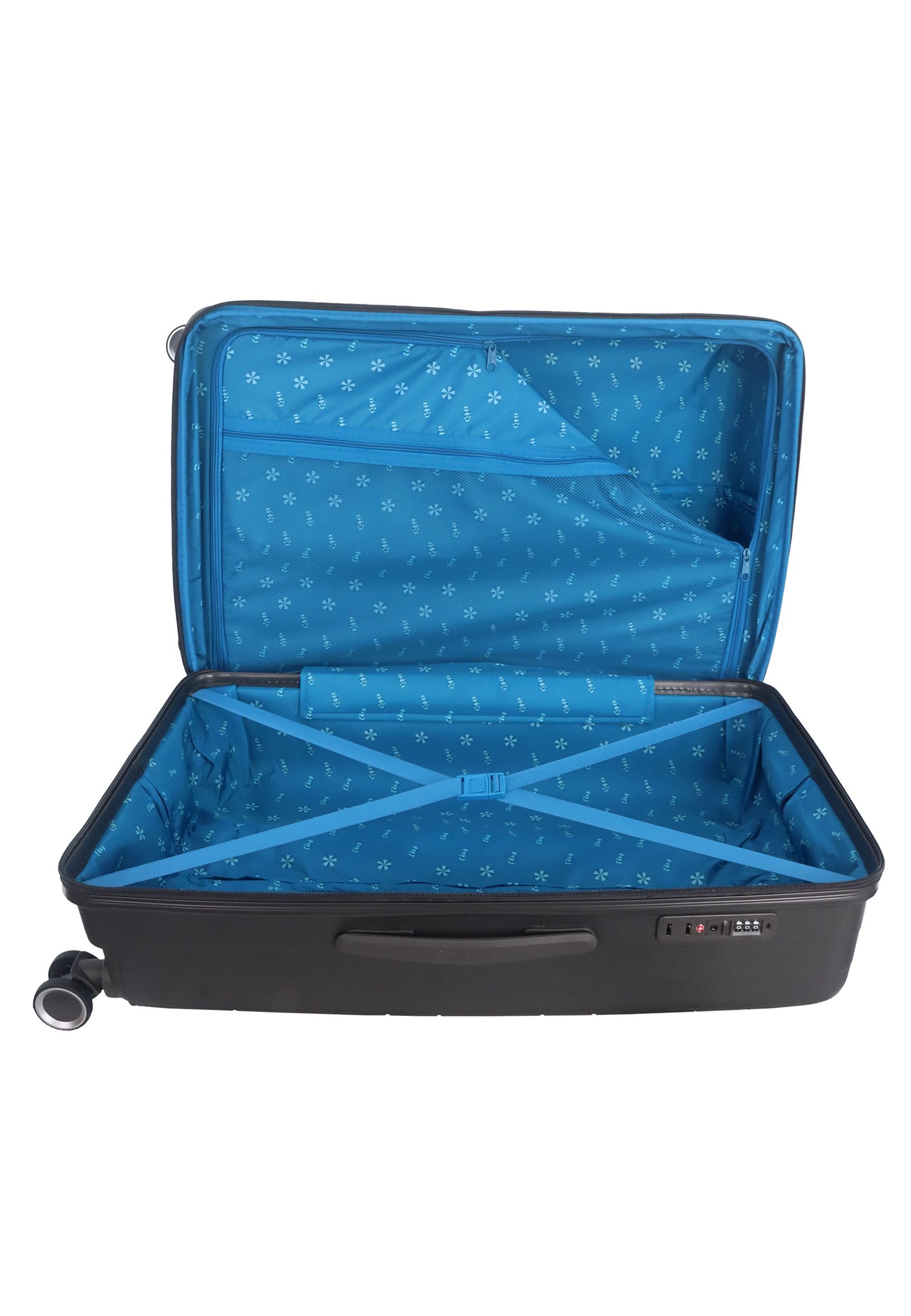 Saxoline Blue Resort Hartschalenkoffer / Trolley / Reisekoffer (Large) Anthrazit