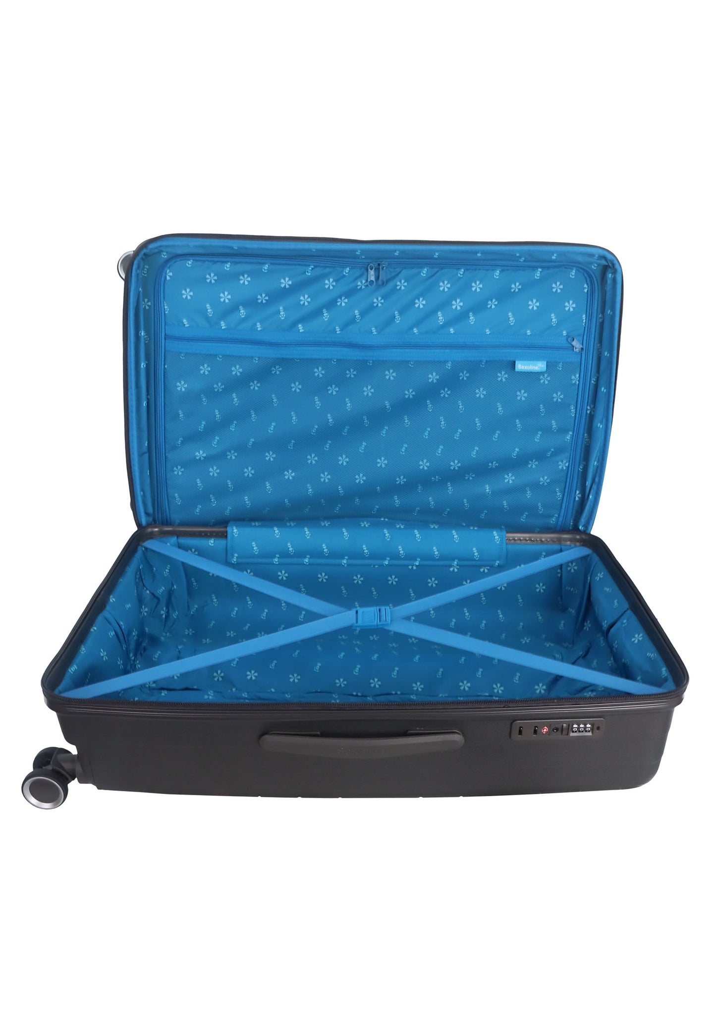 Saxoline Blue Resort Hartschalenkoffer / Trolley / Reisekoffer (Large) Anthrazit