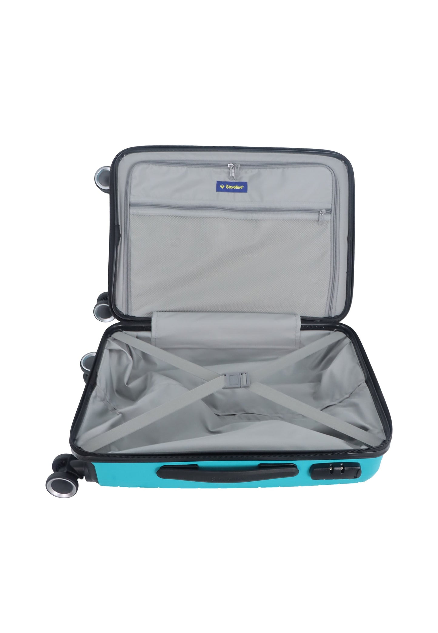 Saxoline Fiesta Handgepäck Hartschalenkoffer / Trolley / Reisekoffer (Small) Türkis