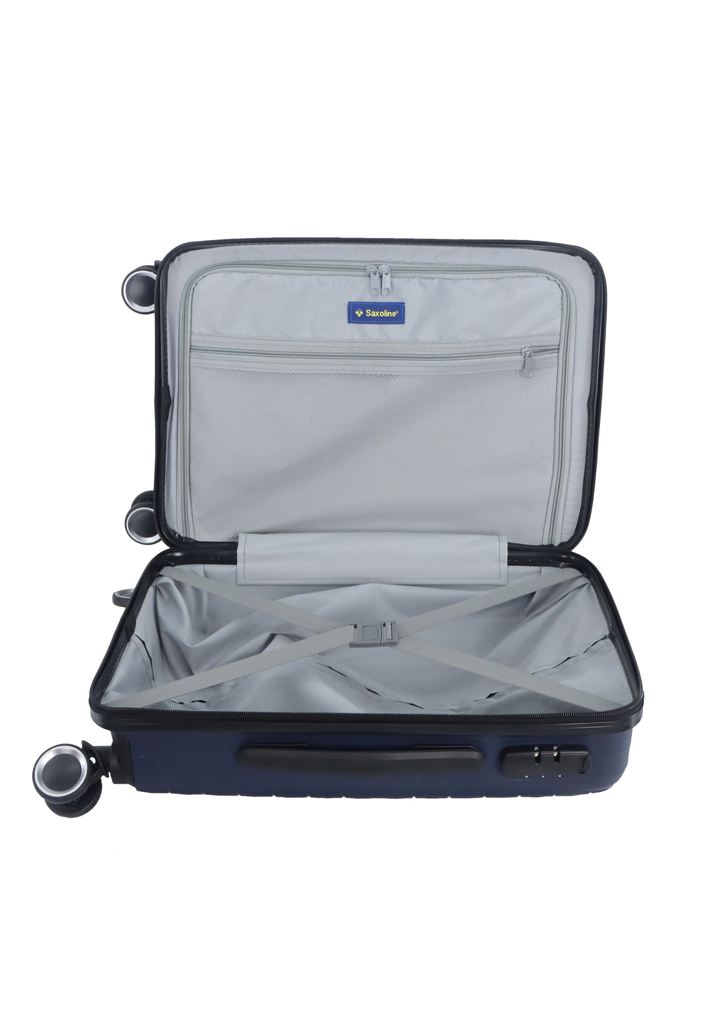 Saxoline Fiesta Handgepäck Hartschalenkoffer / Trolley / Reisekoffer (Small) Marineblauw