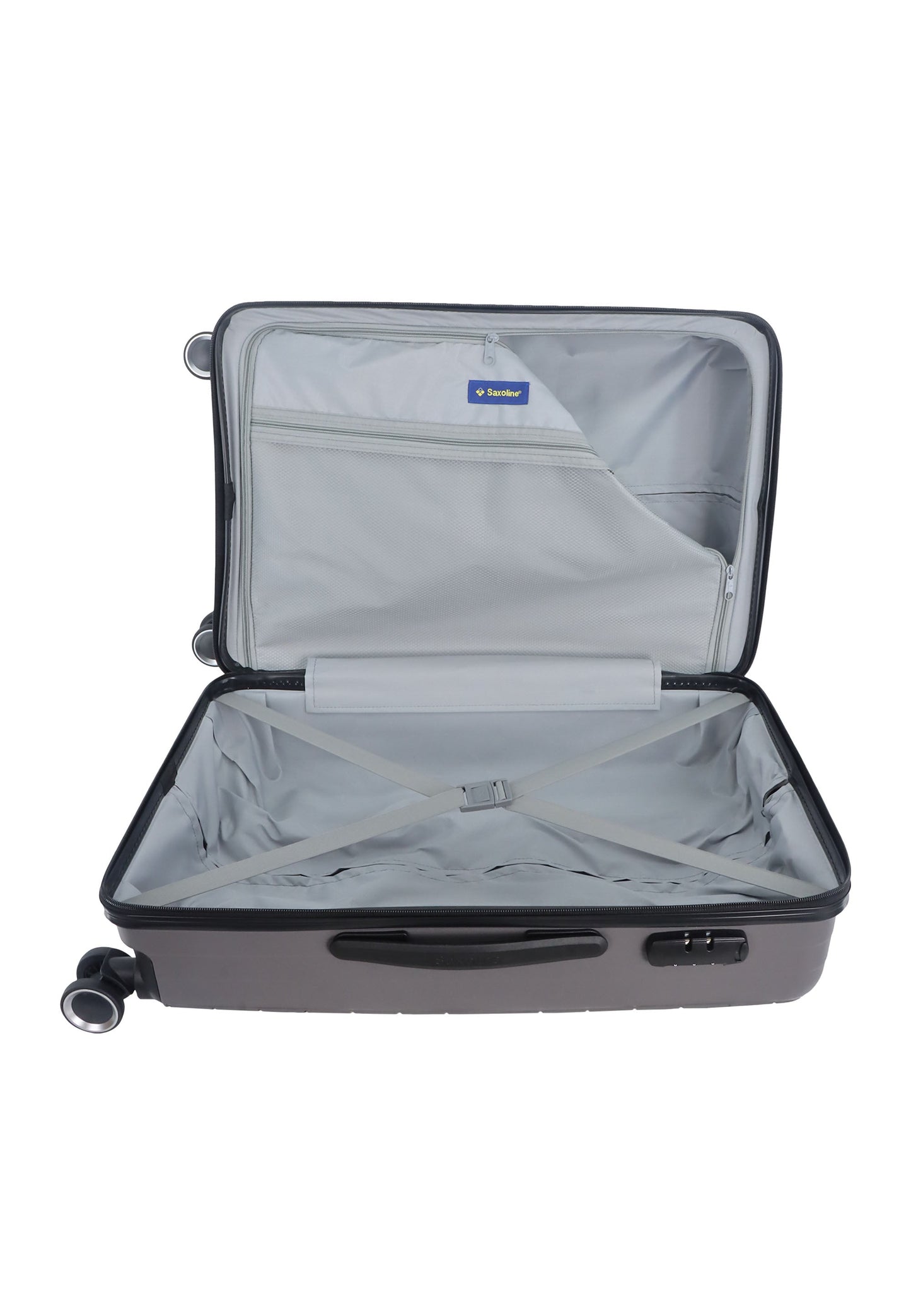 Saxoline Fiesta Hartschalenkoffer / Trolley / Reisekoffer (Medium) Griau