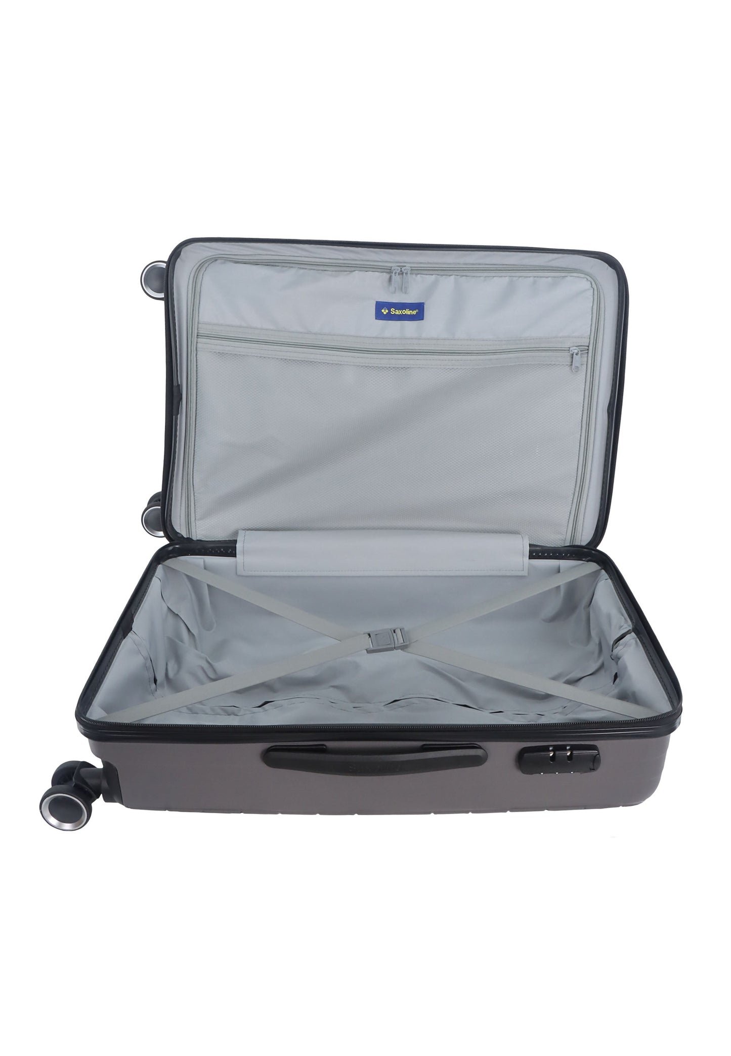 Saxoline Fiesta Hartschalenkoffer / Trolley / Reisekoffer (Medium) Griau