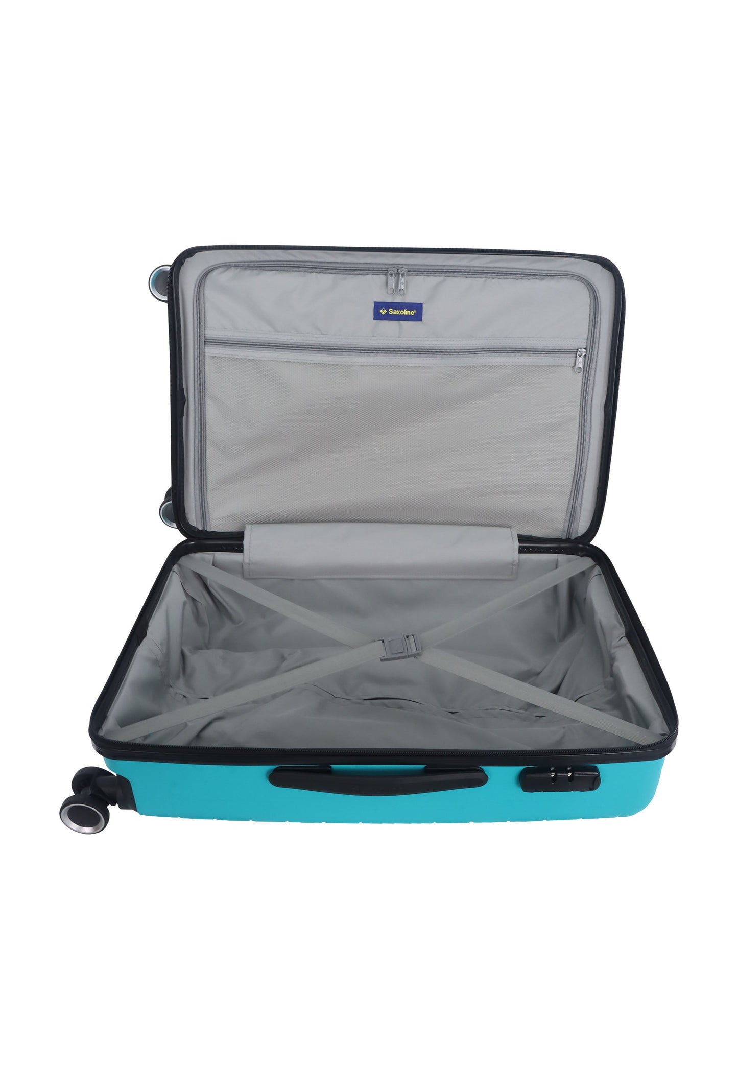 Saxoline Fiesta Hartschalenkoffer / Trolley / Reisekoffer (Medium) Türkis