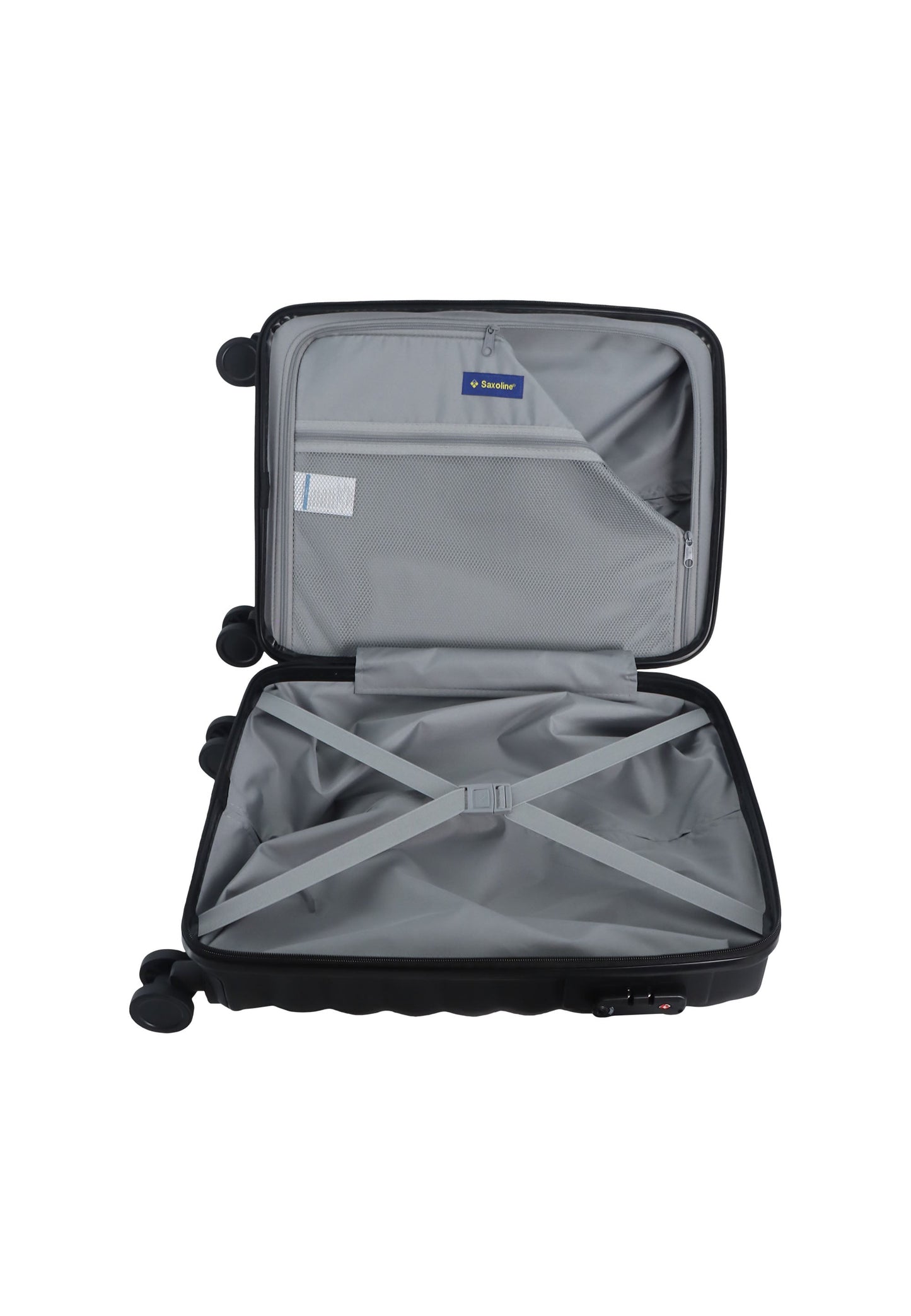 Saxoline Flow Handgepäck Hartschalenkoffer / Trolley / Reisekoffer (Small) Schwarz