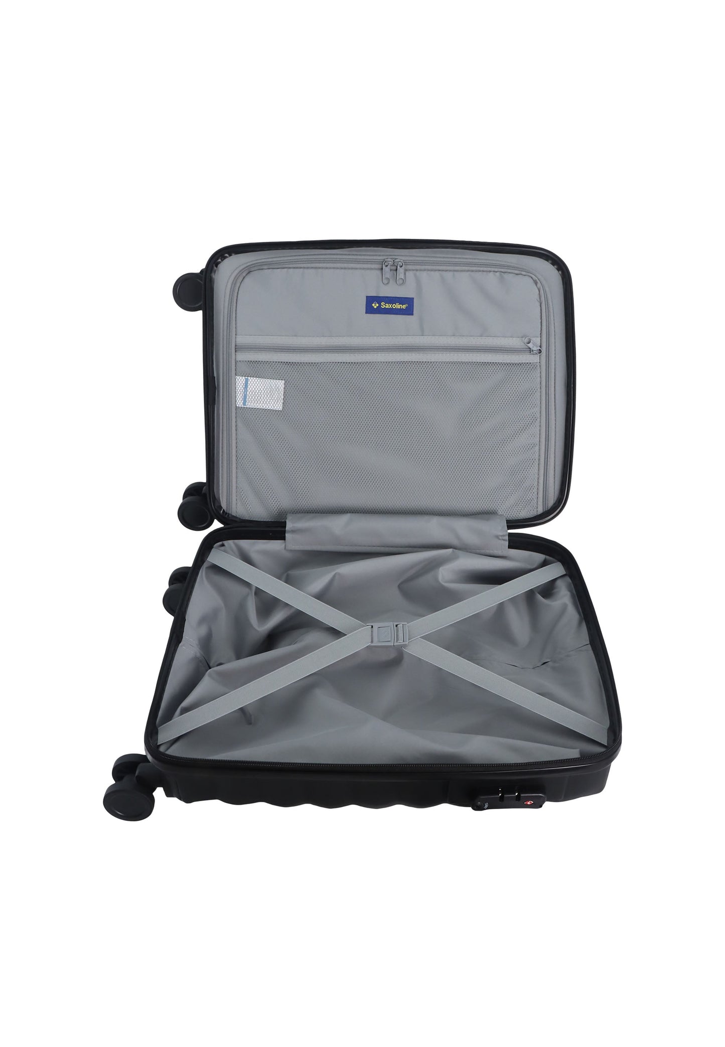 Saxoline Flow Handgepäck Hartschalenkoffer / Trolley / Reisekoffer (Small) Schwarz