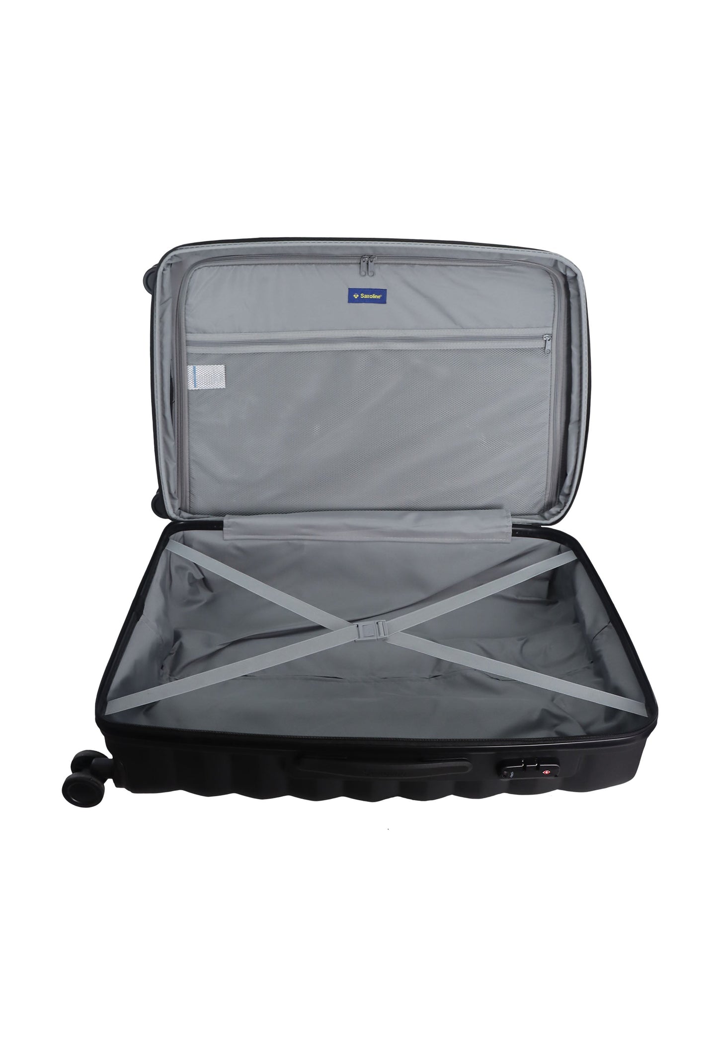 Saxoline Flow Hartschalenkoffer / Trolley / Reisekoffer (Medium) Schwarz
