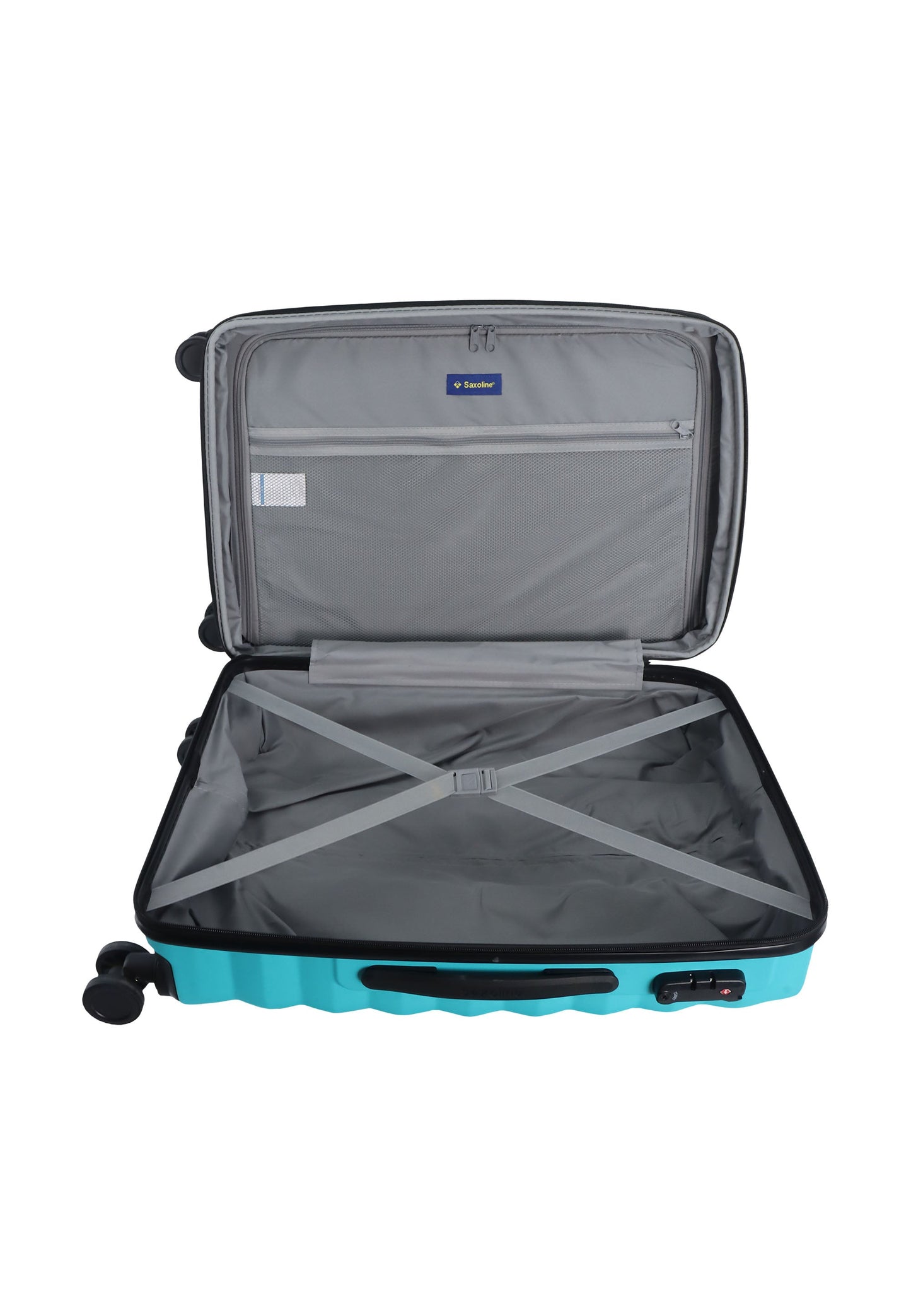 Saxoline Flow Hartschalenkoffer / Trolley / Reisekoffer (Medium) Türkis