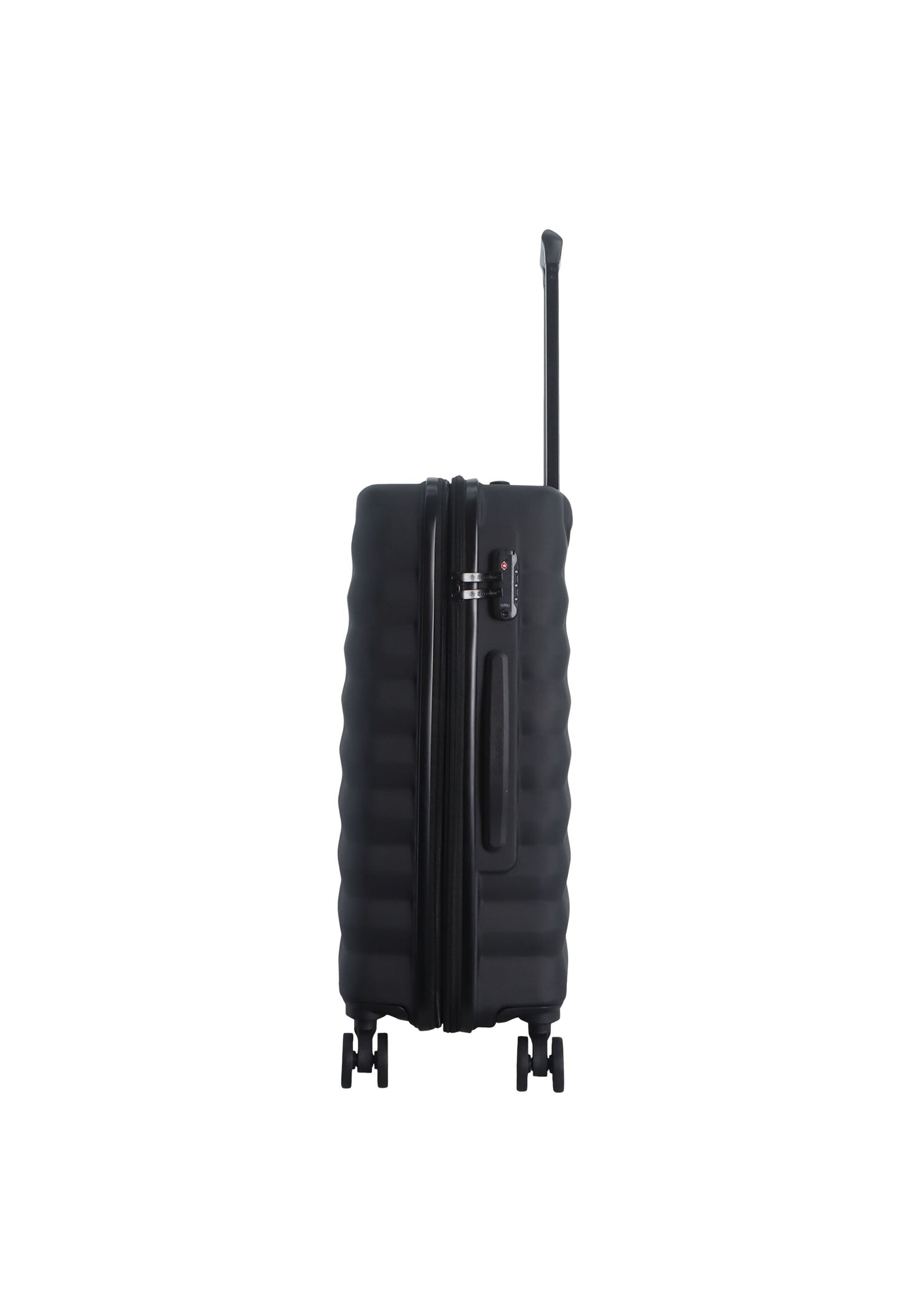 Saxoline Flow Hartschalen-Kofferset / Trolley-Set / Reisekofferset - (S/M/L) Schwarz