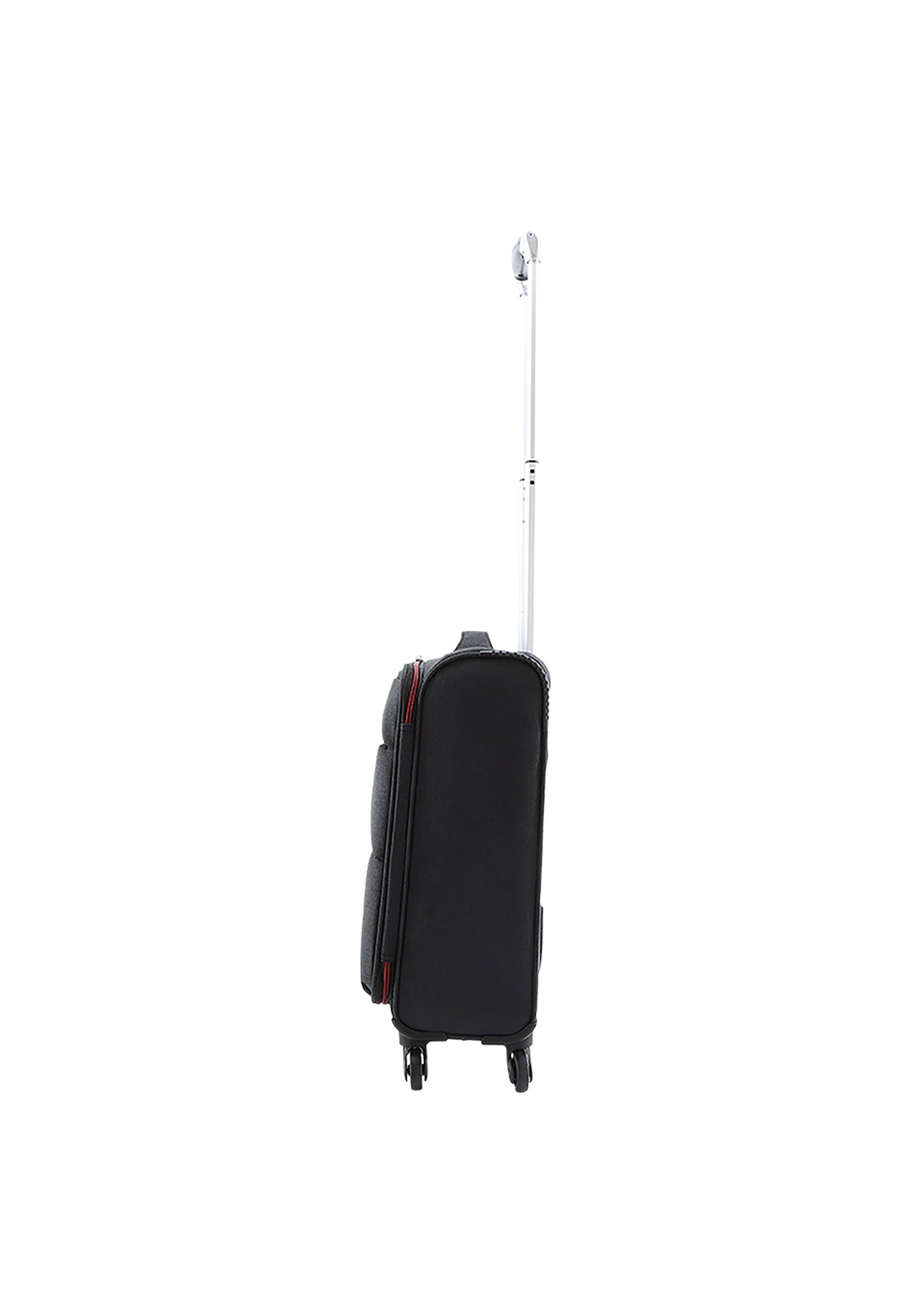Saxoline Relax Red zipper Handgepäck Weichschalenkoffer / Trolley / Reisekoffer (Small) Anthrazit