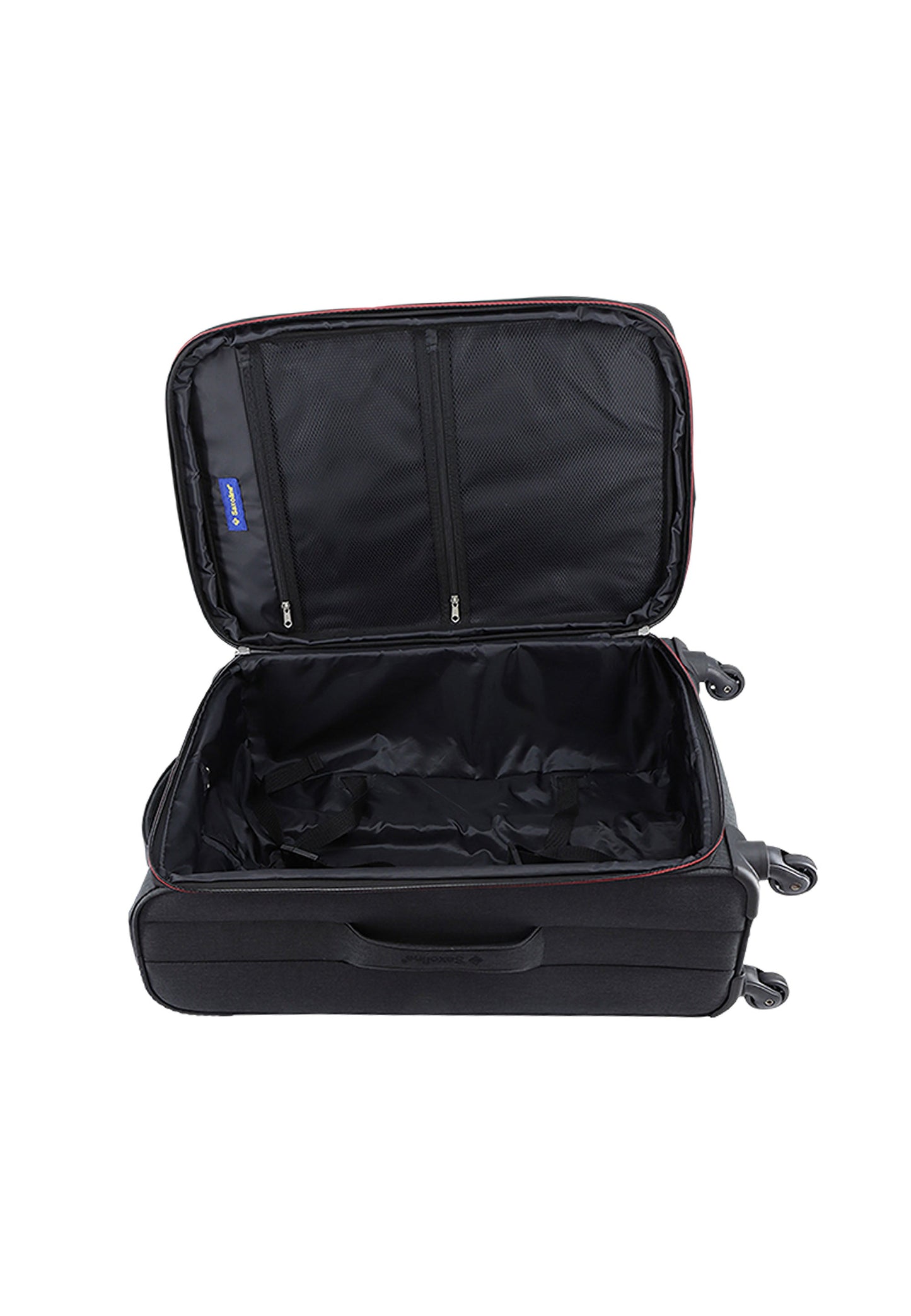 Saxoline Relax Red zipper Weichschalenkoffer / Trolley / Reisekoffer (Medium) Anthrazit