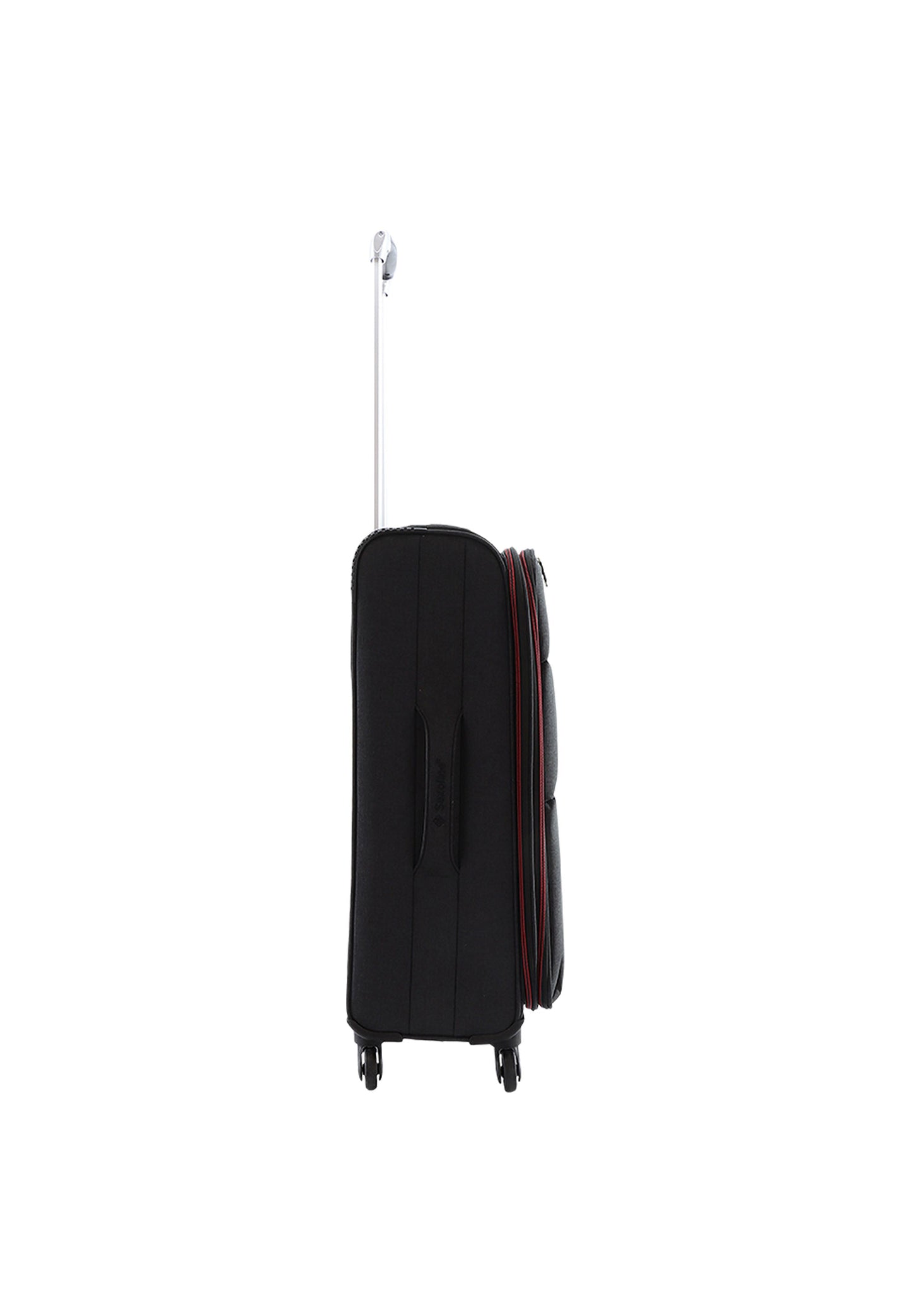 Saxoline Relax Red zipper Weichschalenkoffer / Trolley / Reisekoffer (Medium) Anthrazit