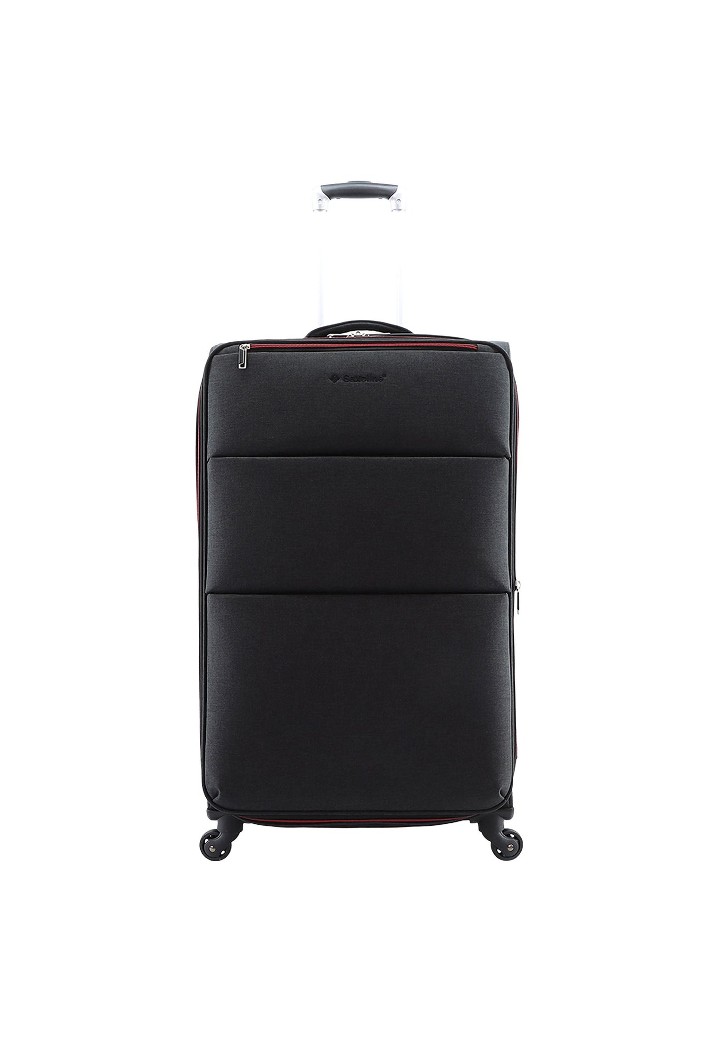 Saxoline Relax Red zipper Weichschalenkoffer / Trolley / Reisekoffer (Large) Anthrazit